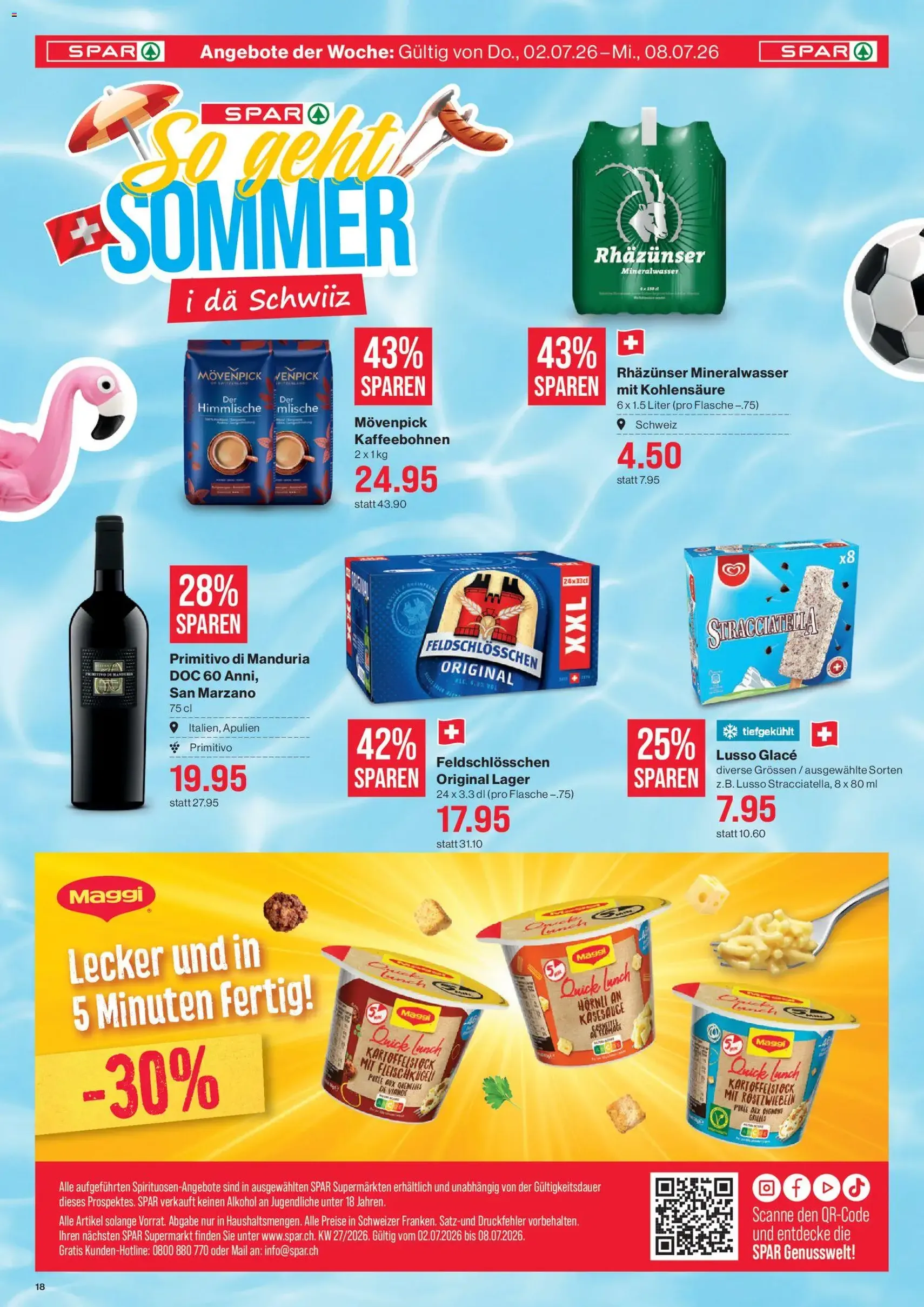 SPAR aktionen - Gültiger Prospekt ab 02.07.2026, Seite 18 von insgesamt 18
