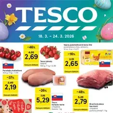 Tesco hypermarket - leták - náhľad letáku platný od 18.03.2026