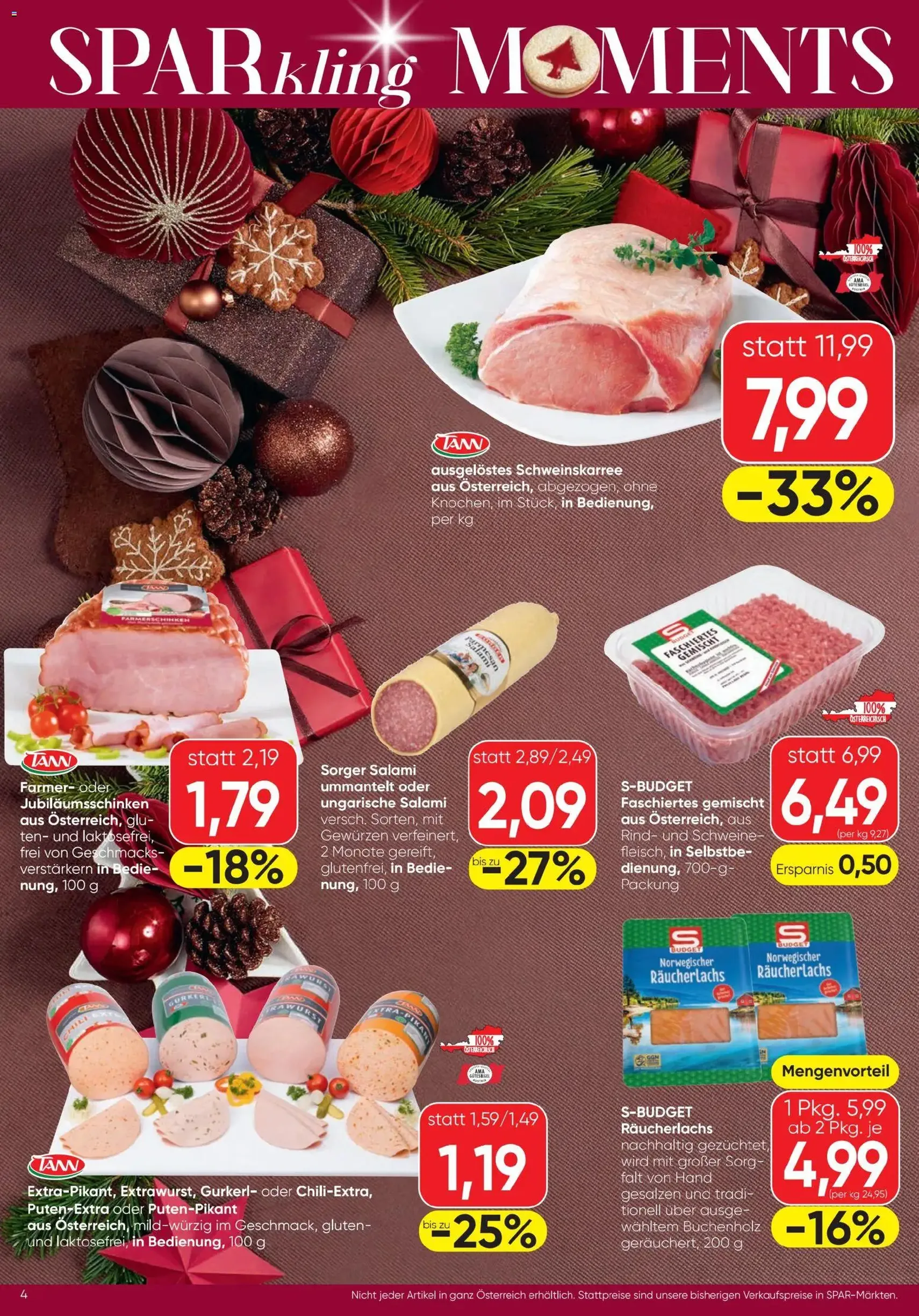 Spar Flugblatt - Gültiger Prospekt ab 11.12.2025, Seite 4 von insgesamt 16