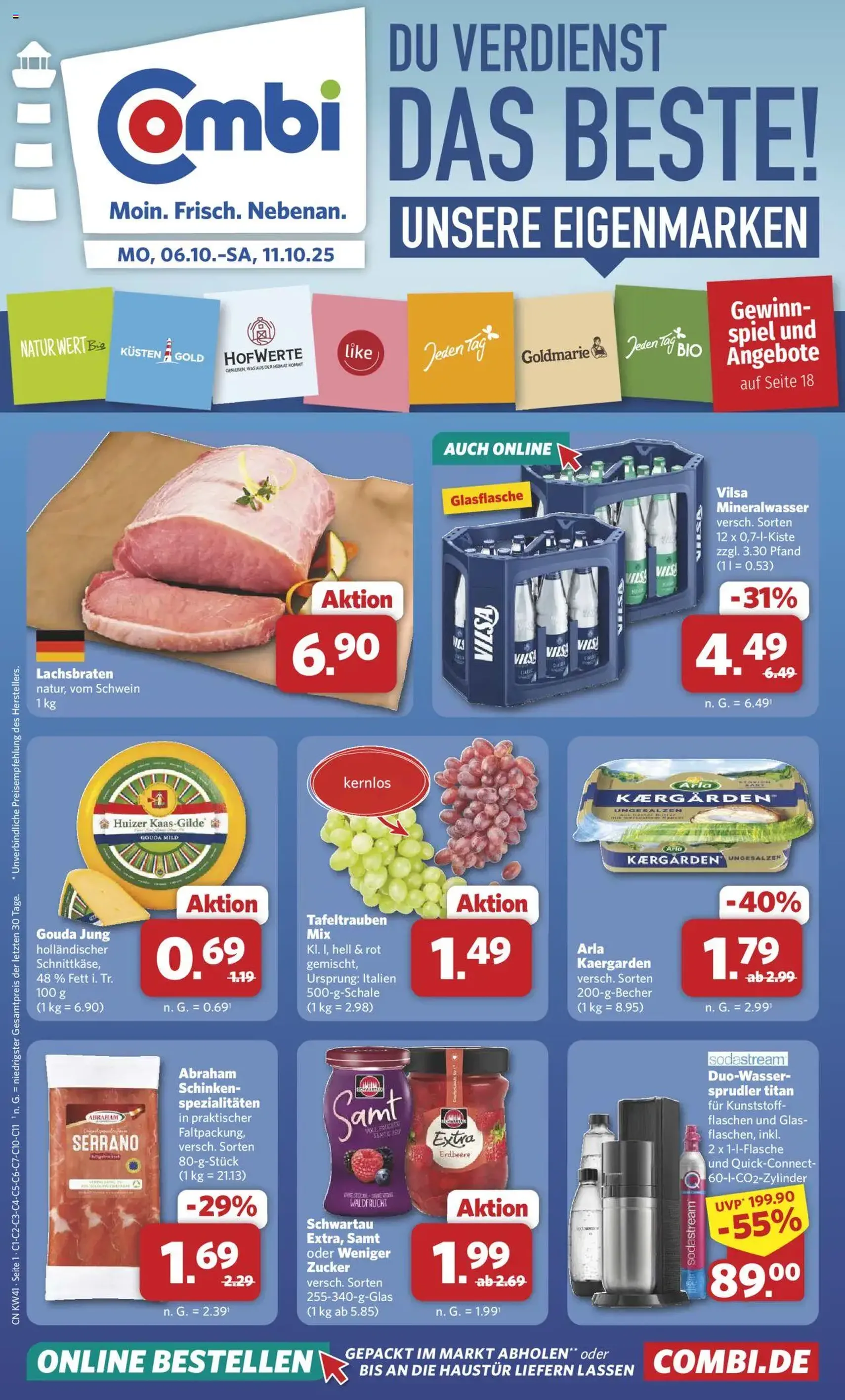Combi Prospekt - Gültiger Prospekt ab 06.10.2025, Seite 1 von insgesamt 33