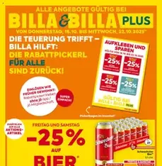 Billa Flugblatt - Prospekt Vorschau gültig ab 16.10.2025