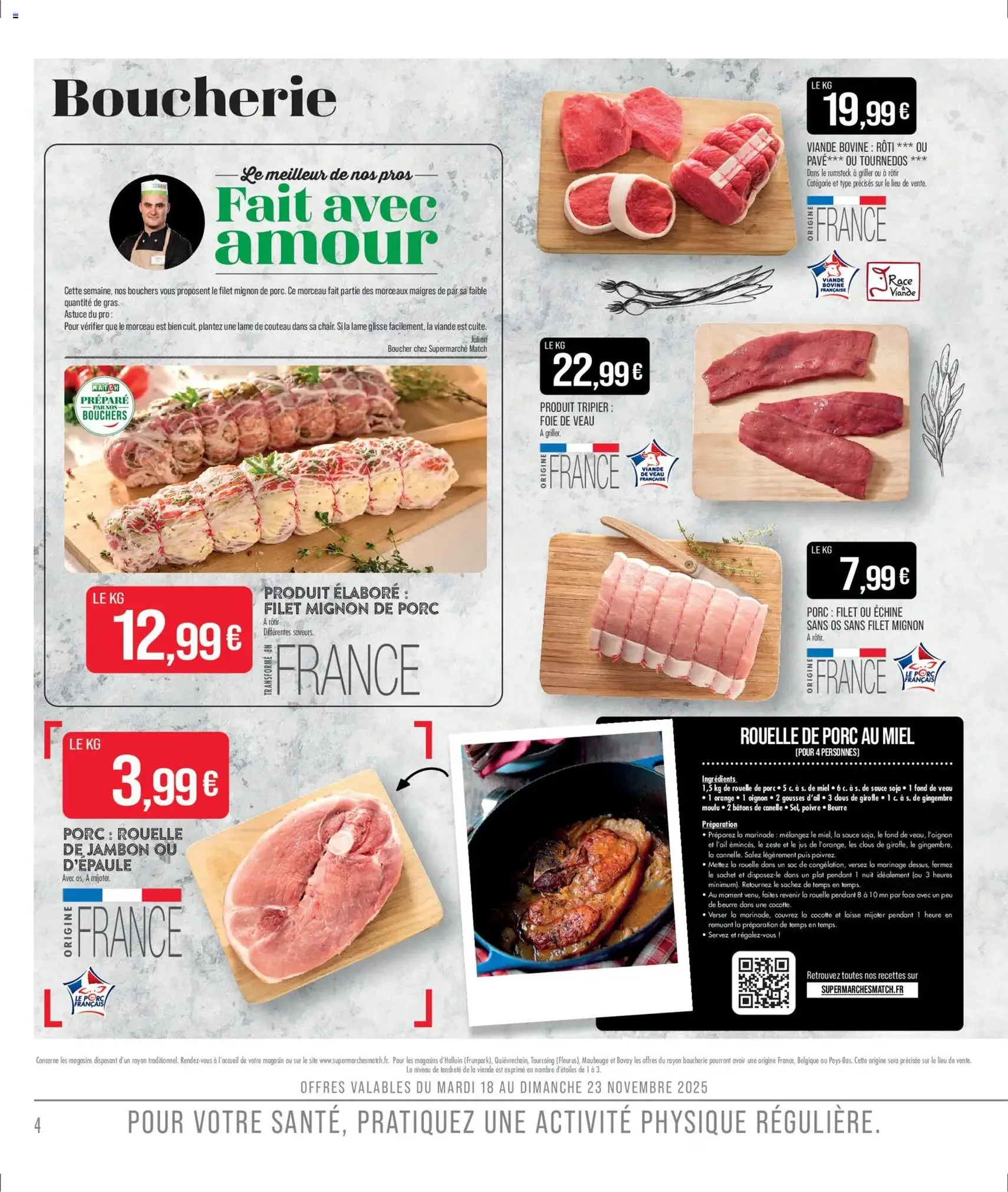 Match Supermarché catalogue - brochure valable à partir du 18/11/2025, page 4 sur 20