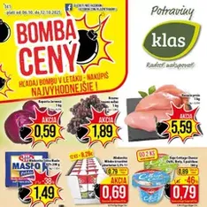 Klas leták - náhľad letáku platný od 06.10.2025