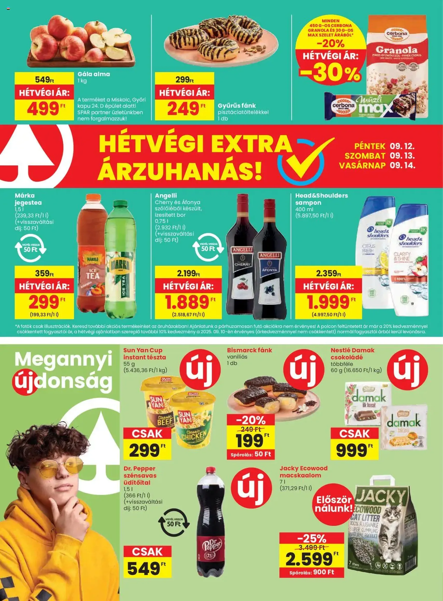 Spar Akciós újság - 2025.09.11. érvényes szórólap 20 oldal 20 oldalból Spar Akciós újság - 2025.09.11. érvényes szórólap 20 oldal 20 oldalból