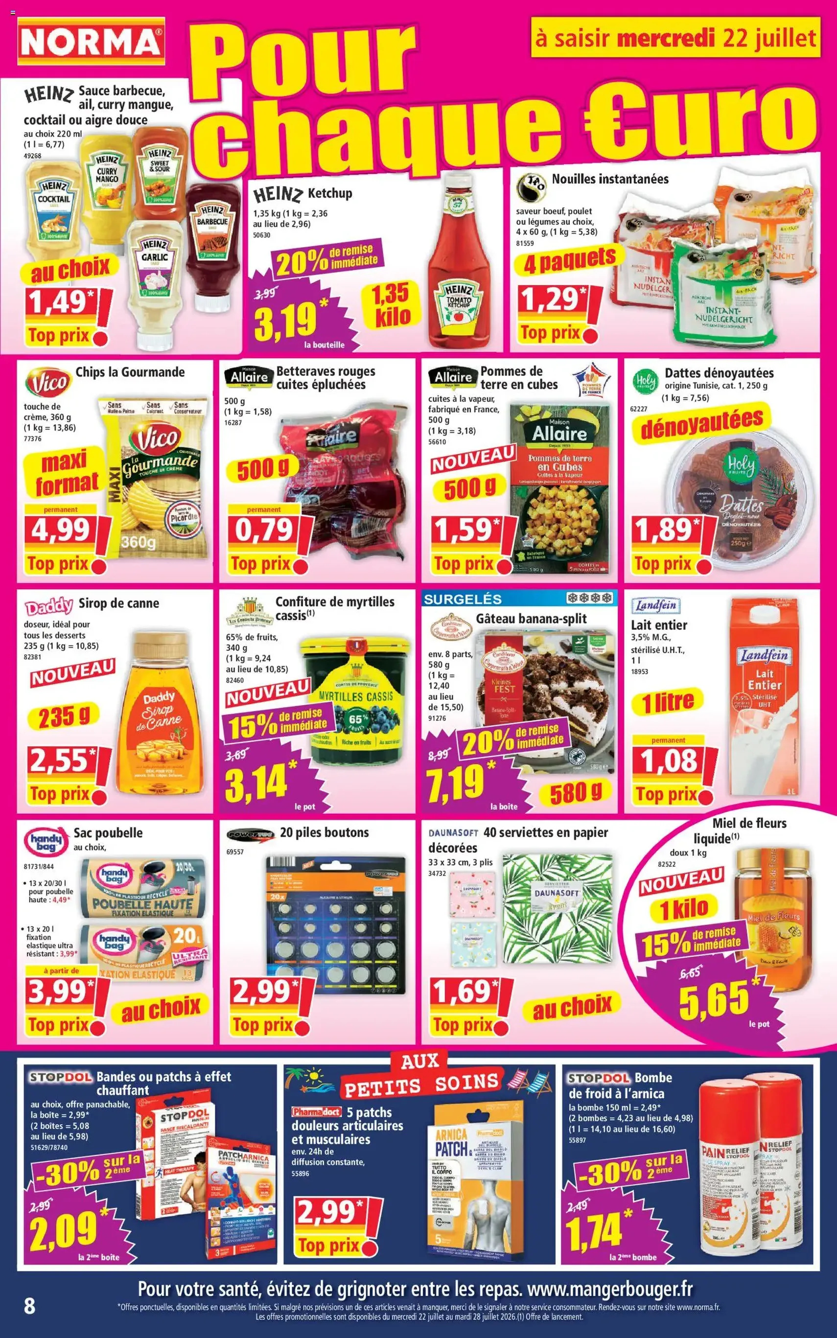 Norma catalogue - brochure valable à partir du 22/07/2026, page 8 sur 12