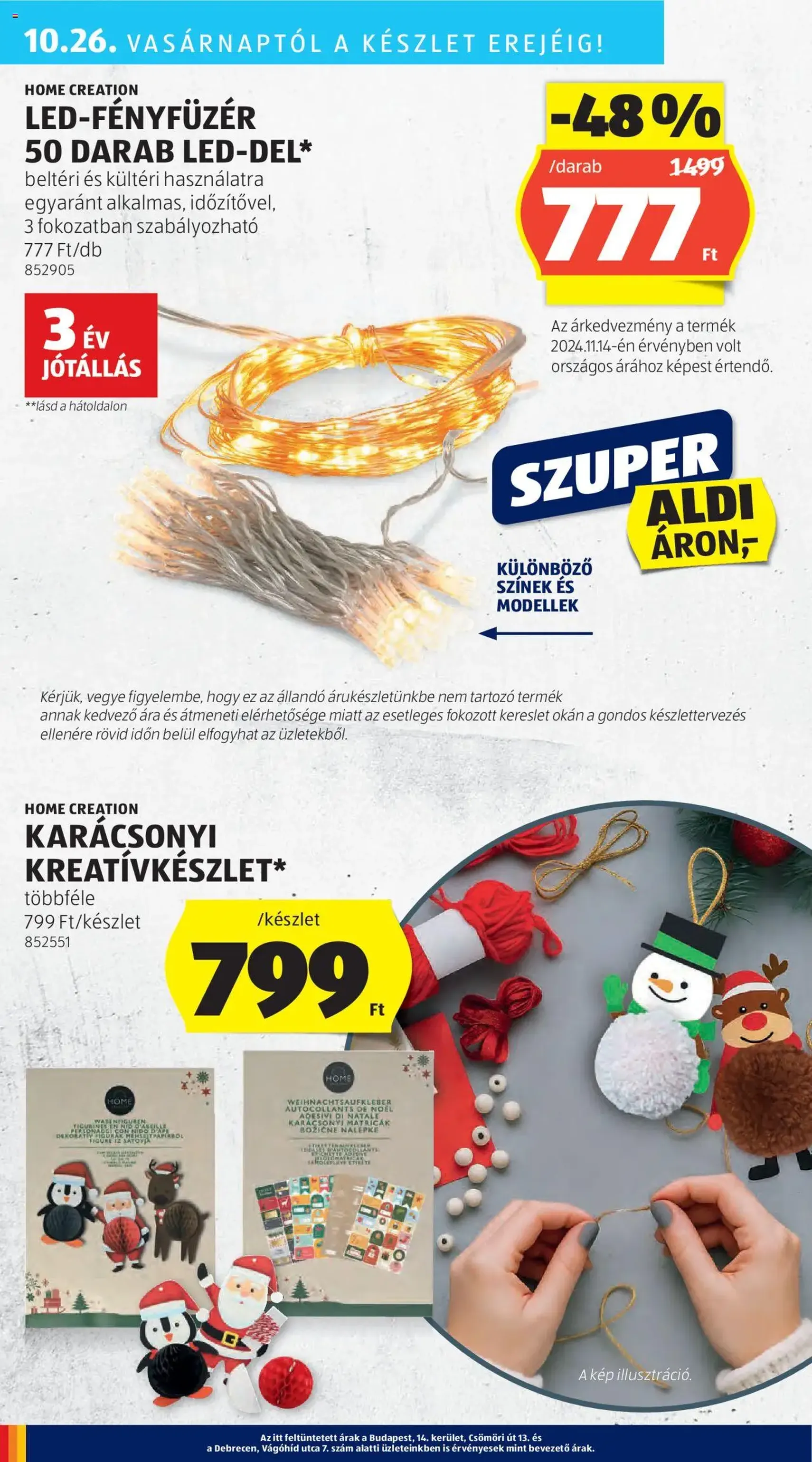 Aldi Akciós újság - 2025.10.24. érvényes szórólap 6 oldal 51 oldalból Aldi Akciós újság - 2025.10.24. érvényes szórólap 6 oldal 51 oldalból