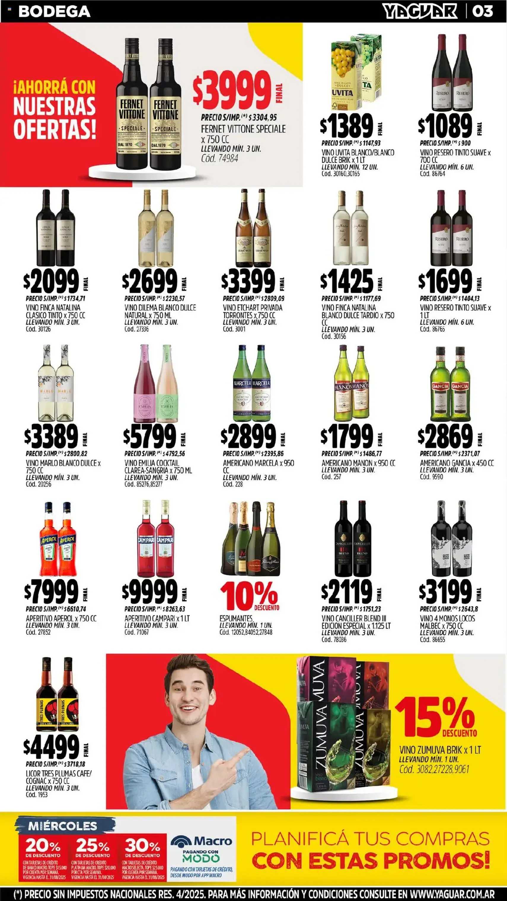 Yaguar catálogo - folleto válido desde 25/08/2025 página 3 de 33 Yaguar catálogo - folleto válido desde 25/08/2025 página 3 de 33