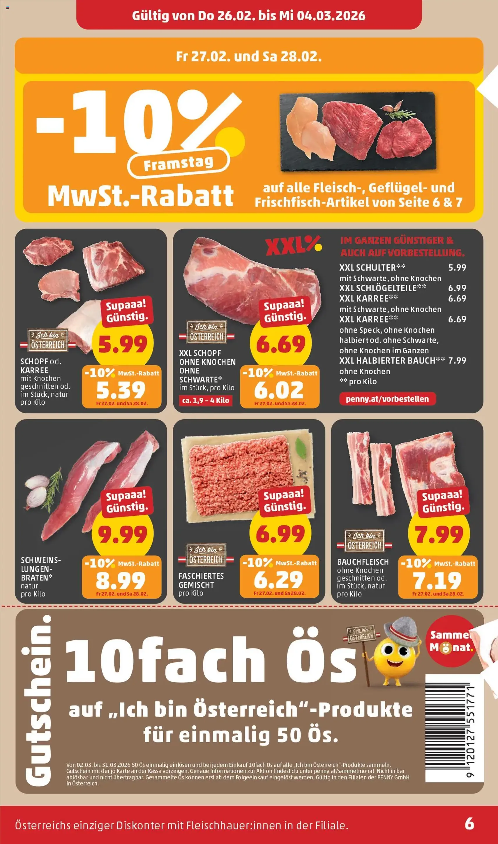 Penny Markt Flugblatt - Gültiger Prospekt ab 26.02.2026, Seite 6 von insgesamt 32