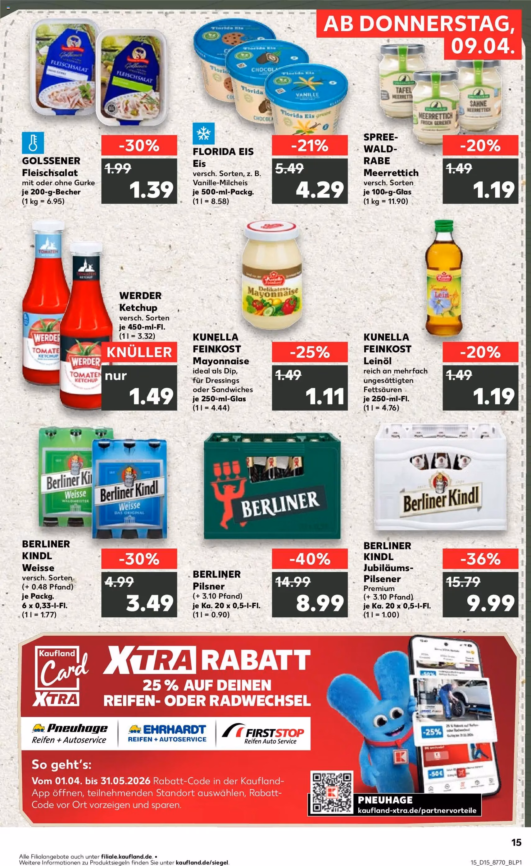 Kaufland Prospekt - Gültiger Prospekt ab 09.04.2026, Seite 15 von insgesamt 58