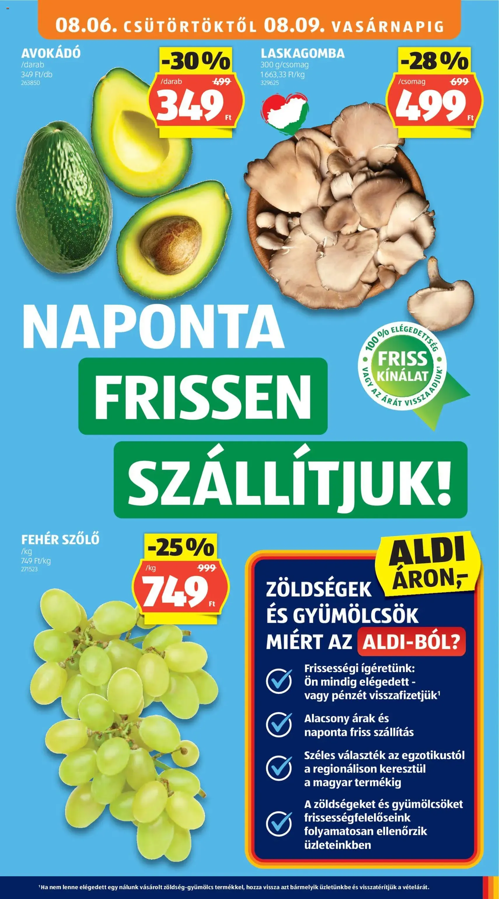 Aldi akciós újság - 2026.08.06. érvényes szórólap 9 oldal 50 oldalból