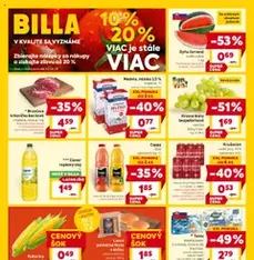 Billa leták - náhľad letáku platný od 30.07.2025