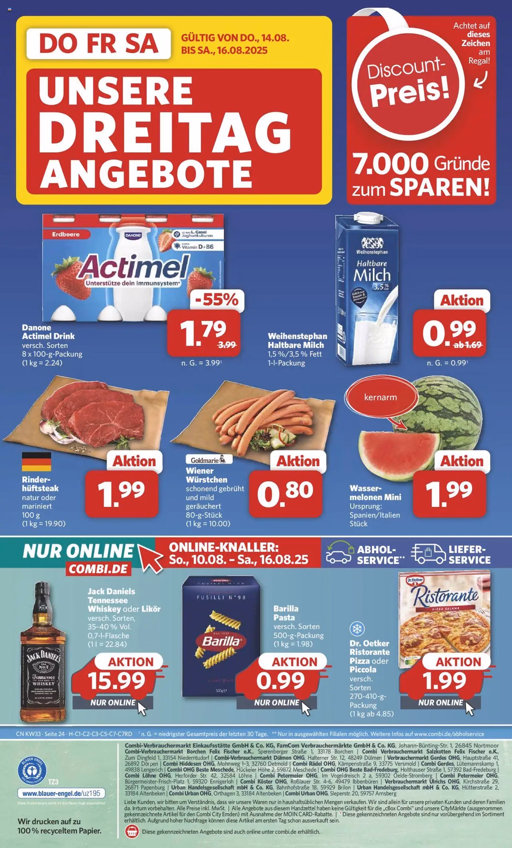 Combi Prospekt - Gültiger Prospekt ab 11.08.2025, Seite 30 von insgesamt 32 Combi Prospekt - Gültiger Prospekt ab 11.08.2025, Seite 30 von insgesamt 32