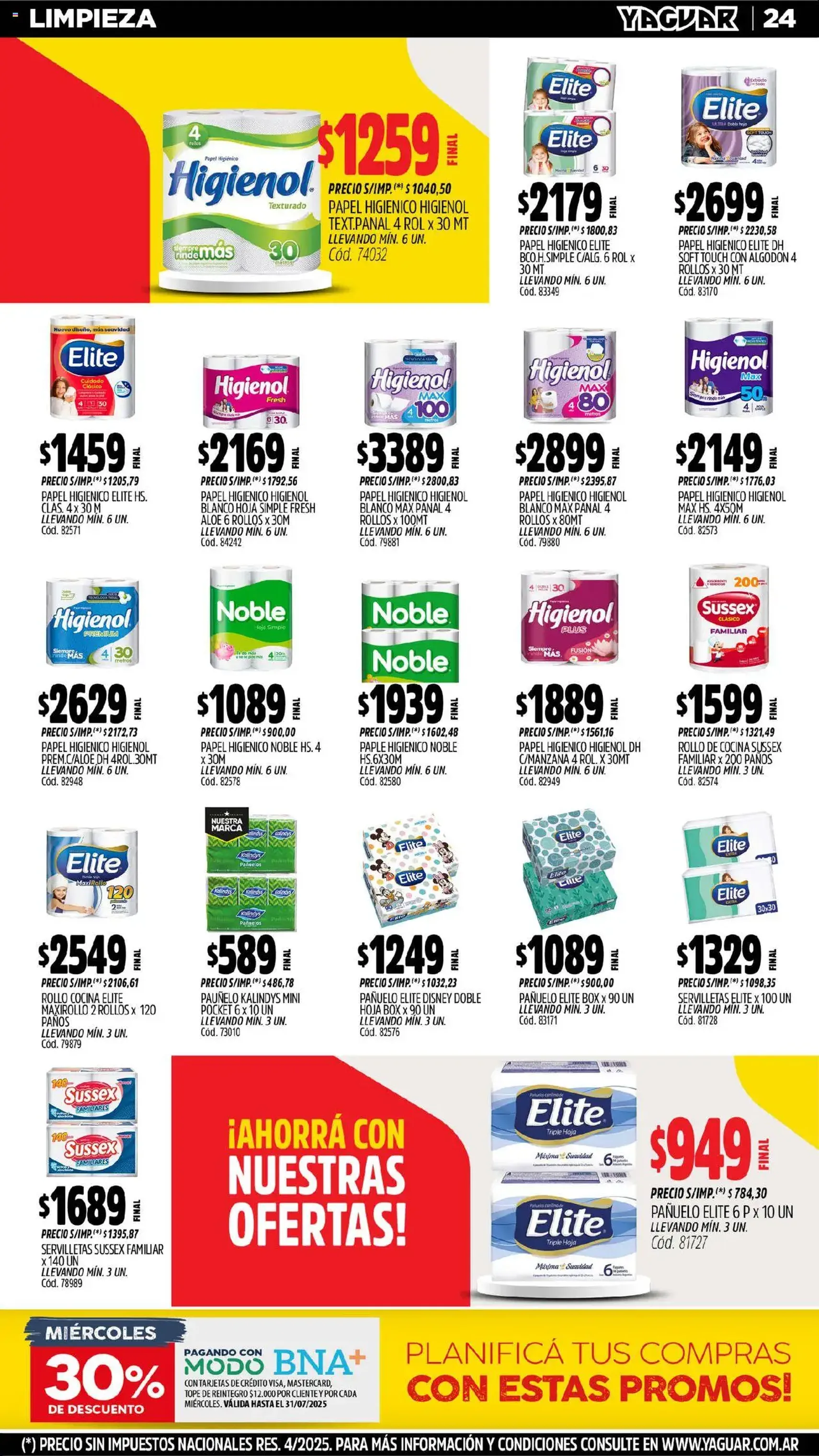 Yaguar catálogo - folleto válido desde 21/07/2025 página 26 de 33 Yaguar catálogo - folleto válido desde 21/07/2025 página 26 de 33