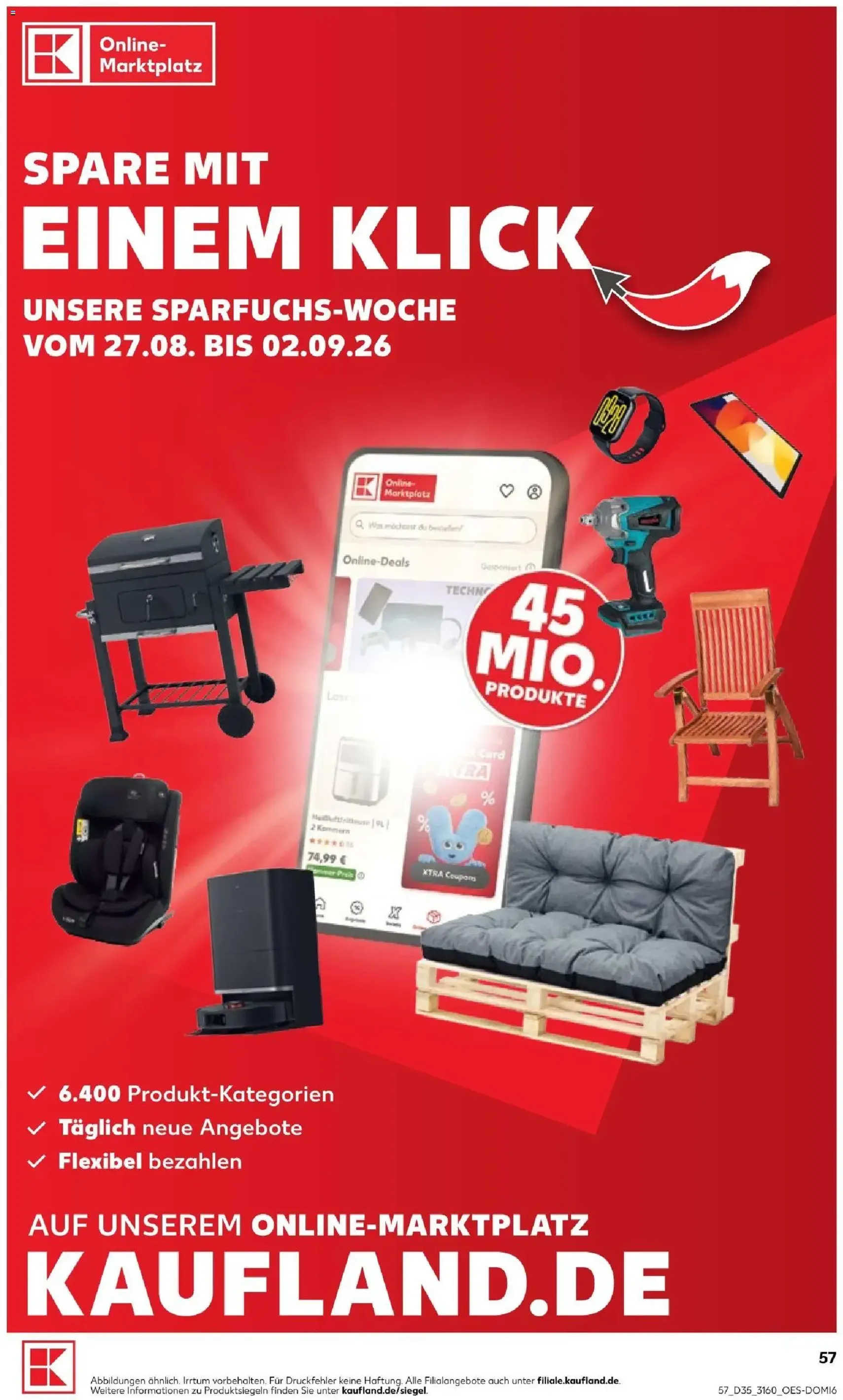 Kaufland Prospekt - Gültiger Prospekt ab 27.08.2026, Seite 57 von insgesamt 60