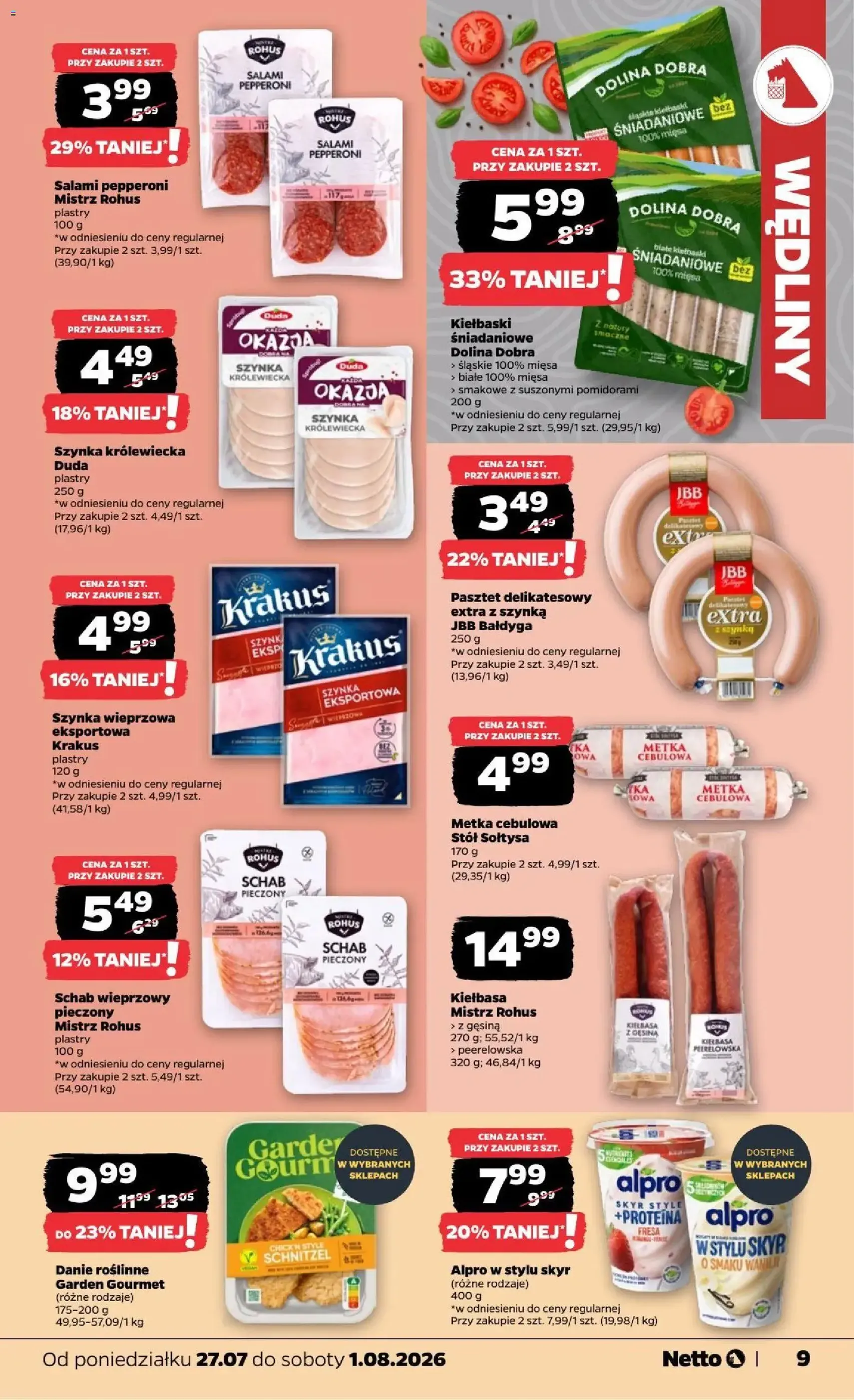 Netto gazetka od poniedziałku - ważny gazetka od 27.07.2026 strona 9 z 33