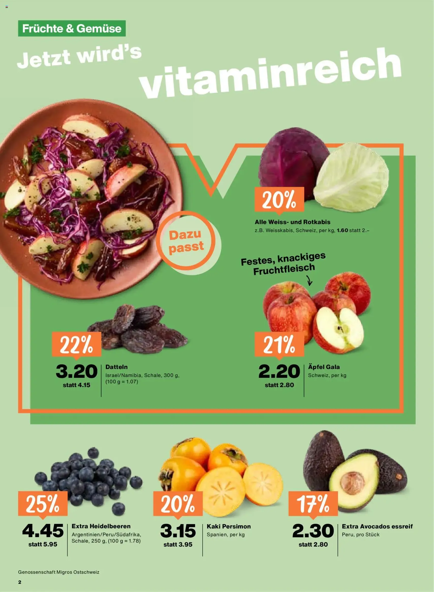 Migros aktionen - Gültiger Prospekt ab 15.10.2026, Seite 2 von insgesamt 24