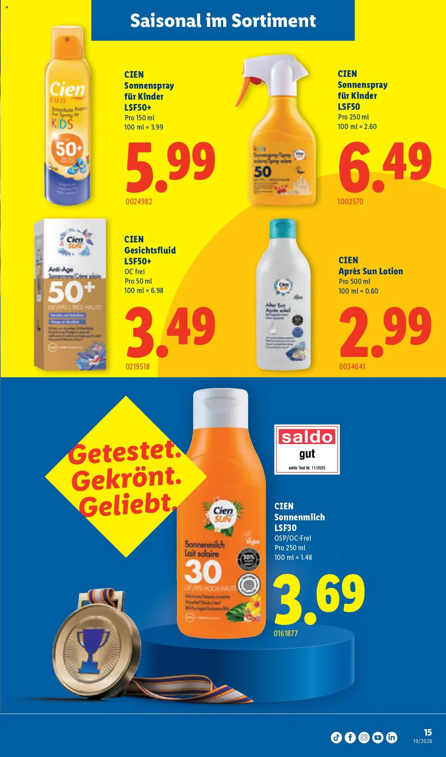 Lidl aktionen - Gültiger Prospekt ab 07.05.2026, Seite 15 von insgesamt 32