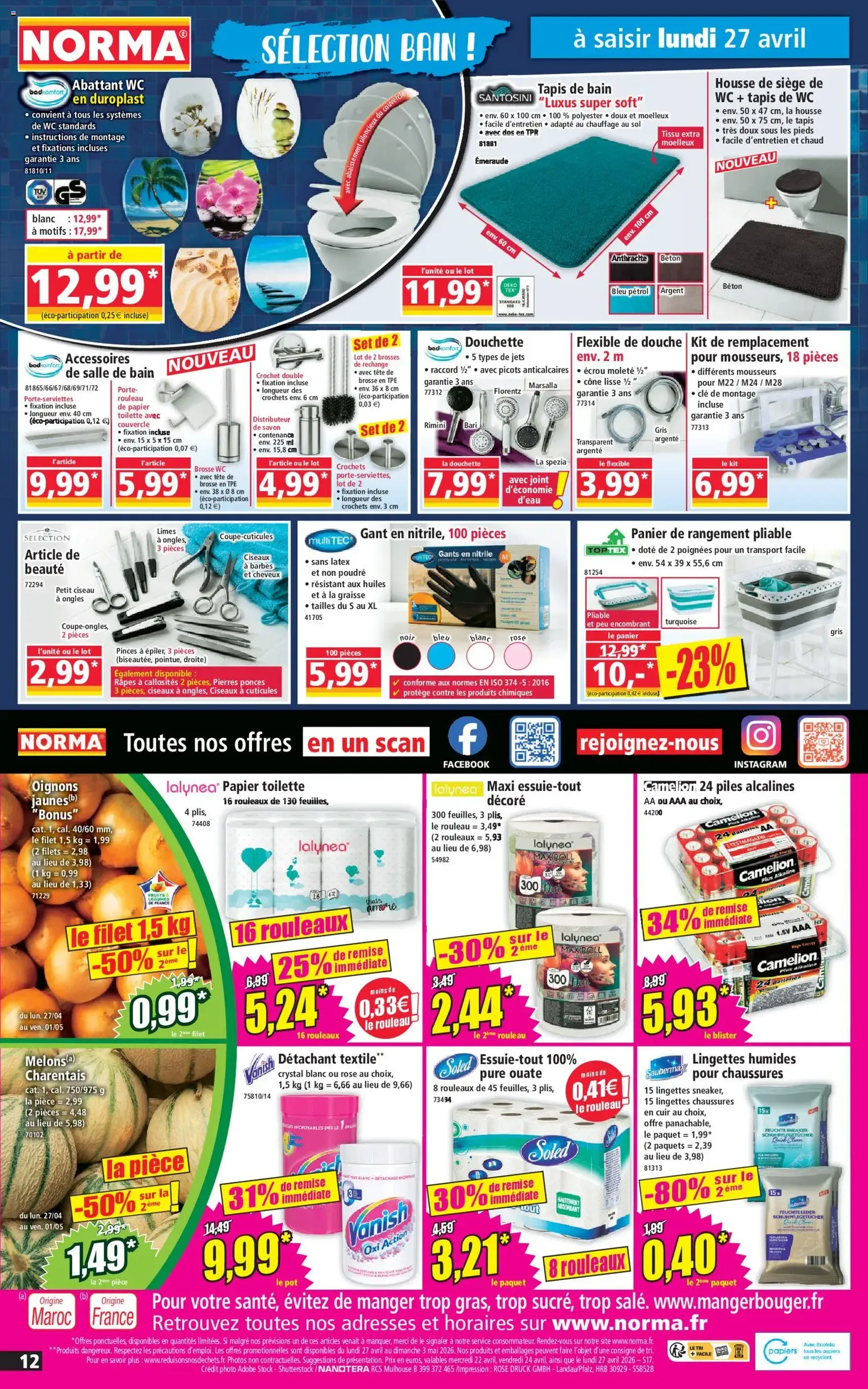 Norma catalogue - brochure valable à partir du 22/04/2026, page 12 sur 14