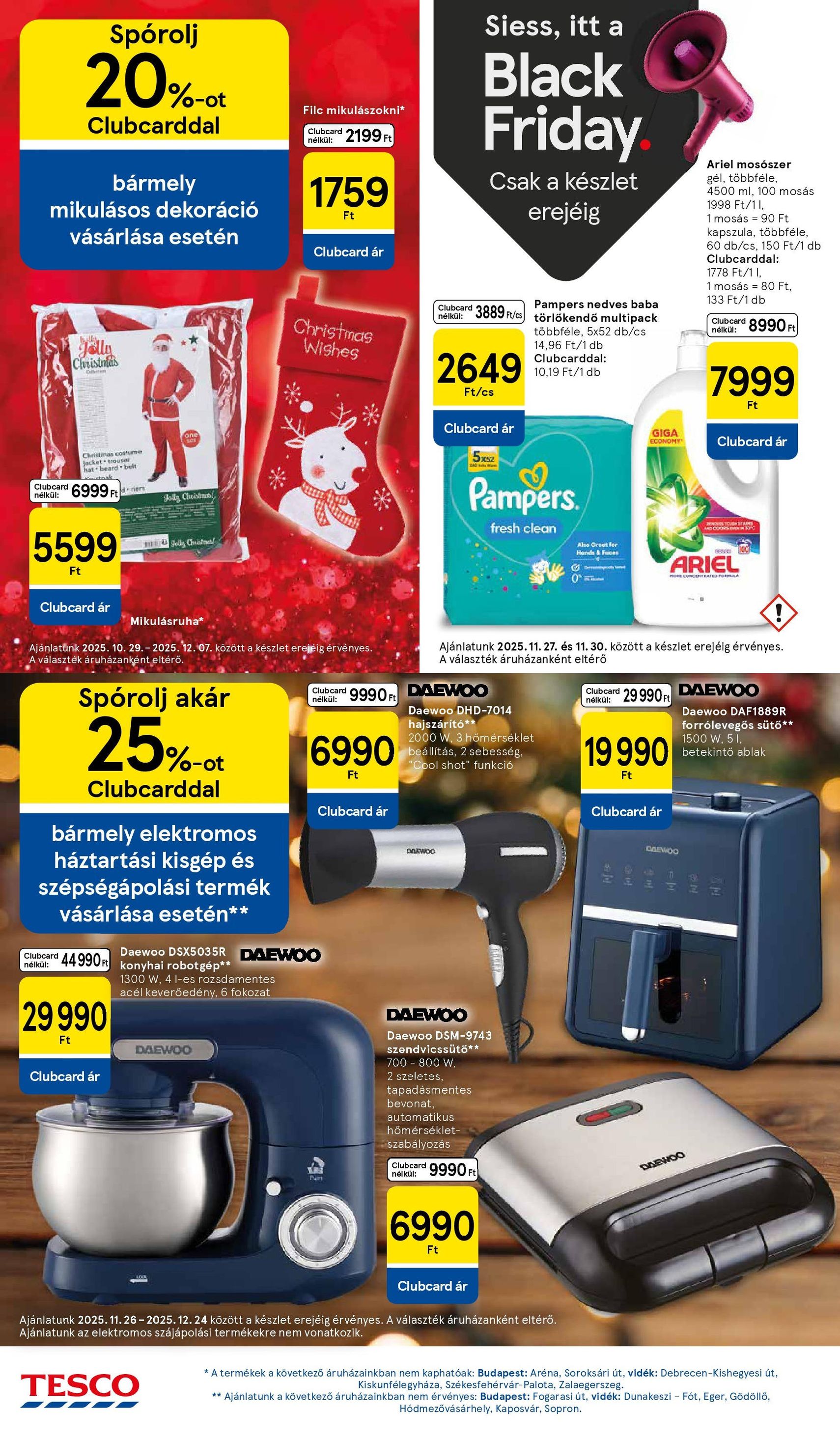 Tesco Hipermarket - Black Friday - 2025.11.27. érvényes szórólap 16 oldal 38 oldalból