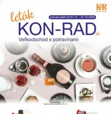 KON - RAD leták - náhľad letáku platný od 01.12.2025