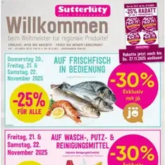 Sutterlüty Flugblatt - Prospekt Vorschau gültig ab 20.11.2025