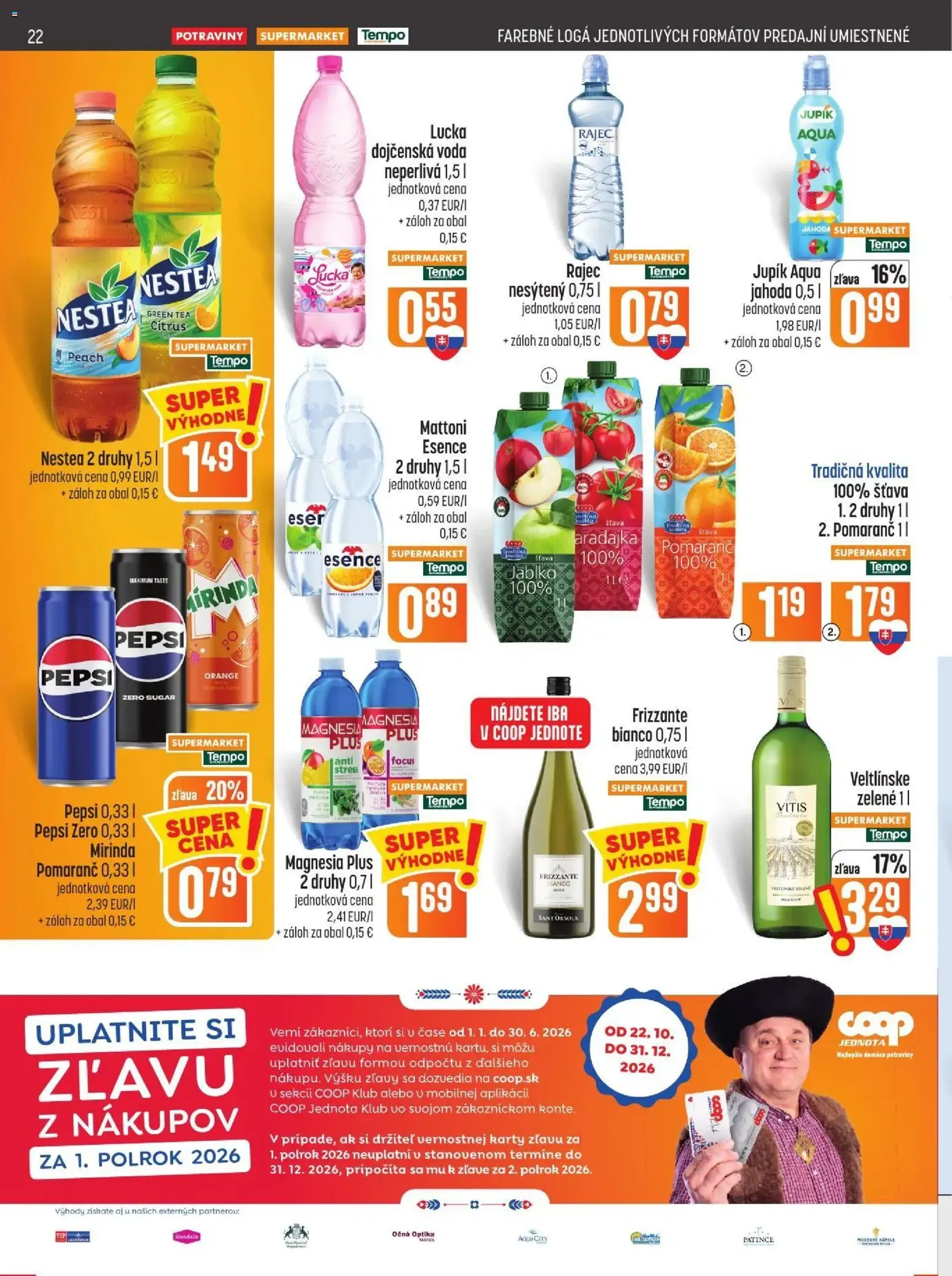 COOP Jednota leták - platný leták od 29.10.2026 strana 22 z 28