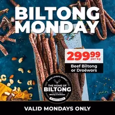 Food Lover's Market - Biltong Monday - Flyer preview valid from 05/01/2026
