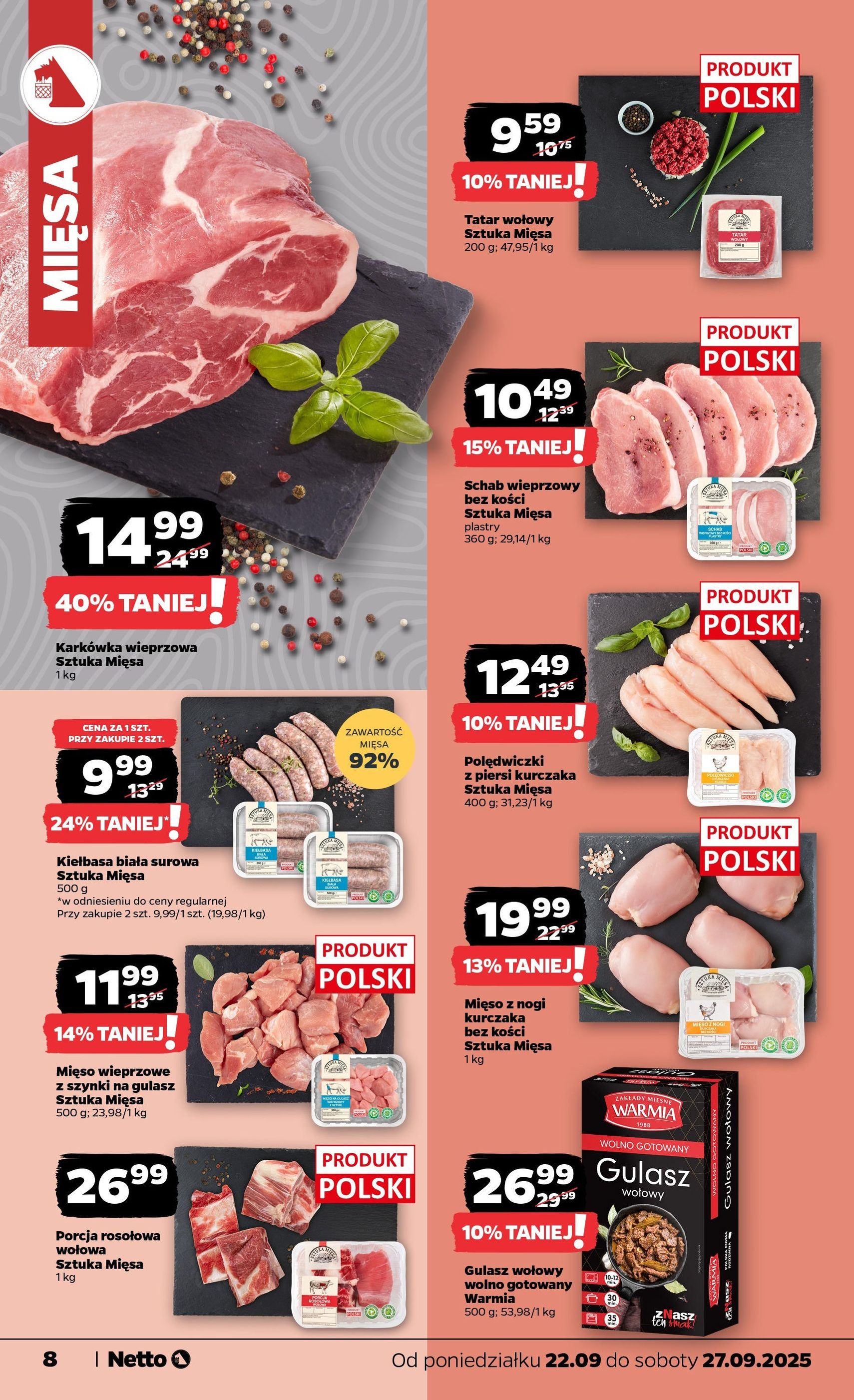 Netto gazetka - Spożywcza - ważny gazetka od 22.09.2025 strona 8 z 37