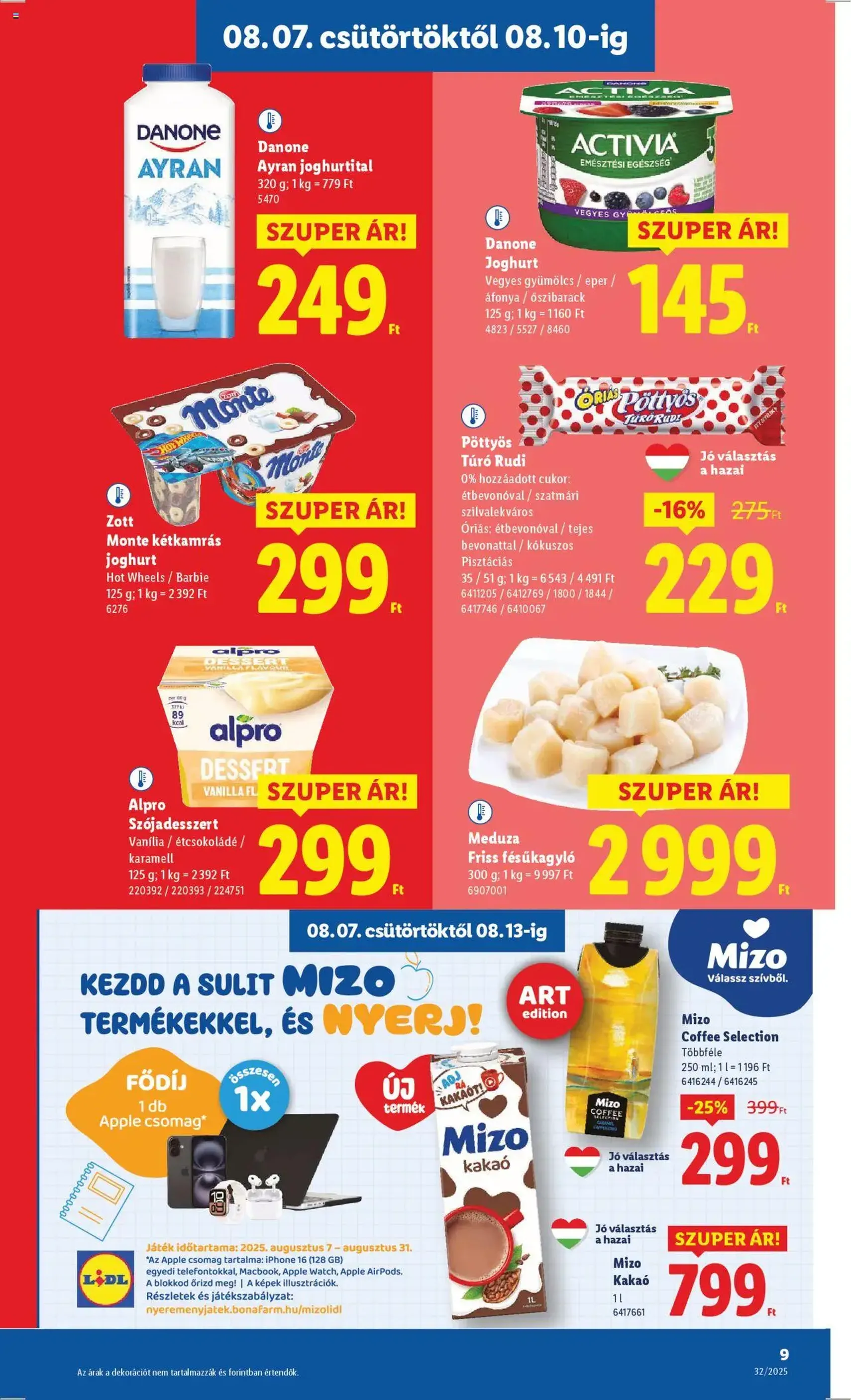 Lidl Akciós újság - 2025.08.07. érvényes szórólap 9 oldal 66 oldalból Lidl Akciós újság - 2025.08.07. érvényes szórólap 9 oldal 66 oldalból