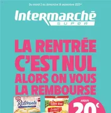 Intermarché Catalogue Découvrez nos offres spéciales rentrée | Super - Prévisualisation du catalogue valable à partir du 02/09/2025