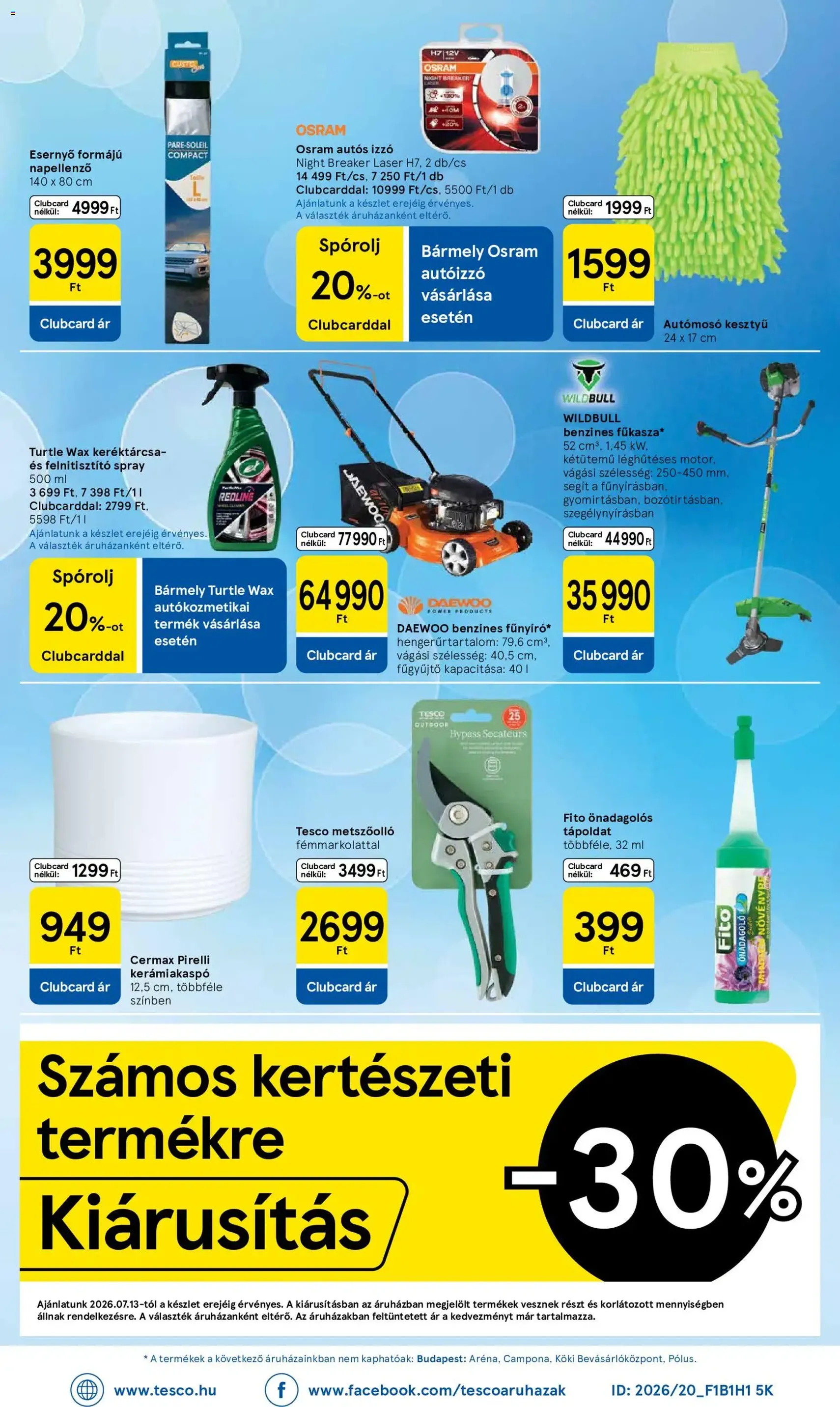 Tesco aktuális akciós újság - 2026.07.16. érvényes szórólap 30 oldal 30 oldalból