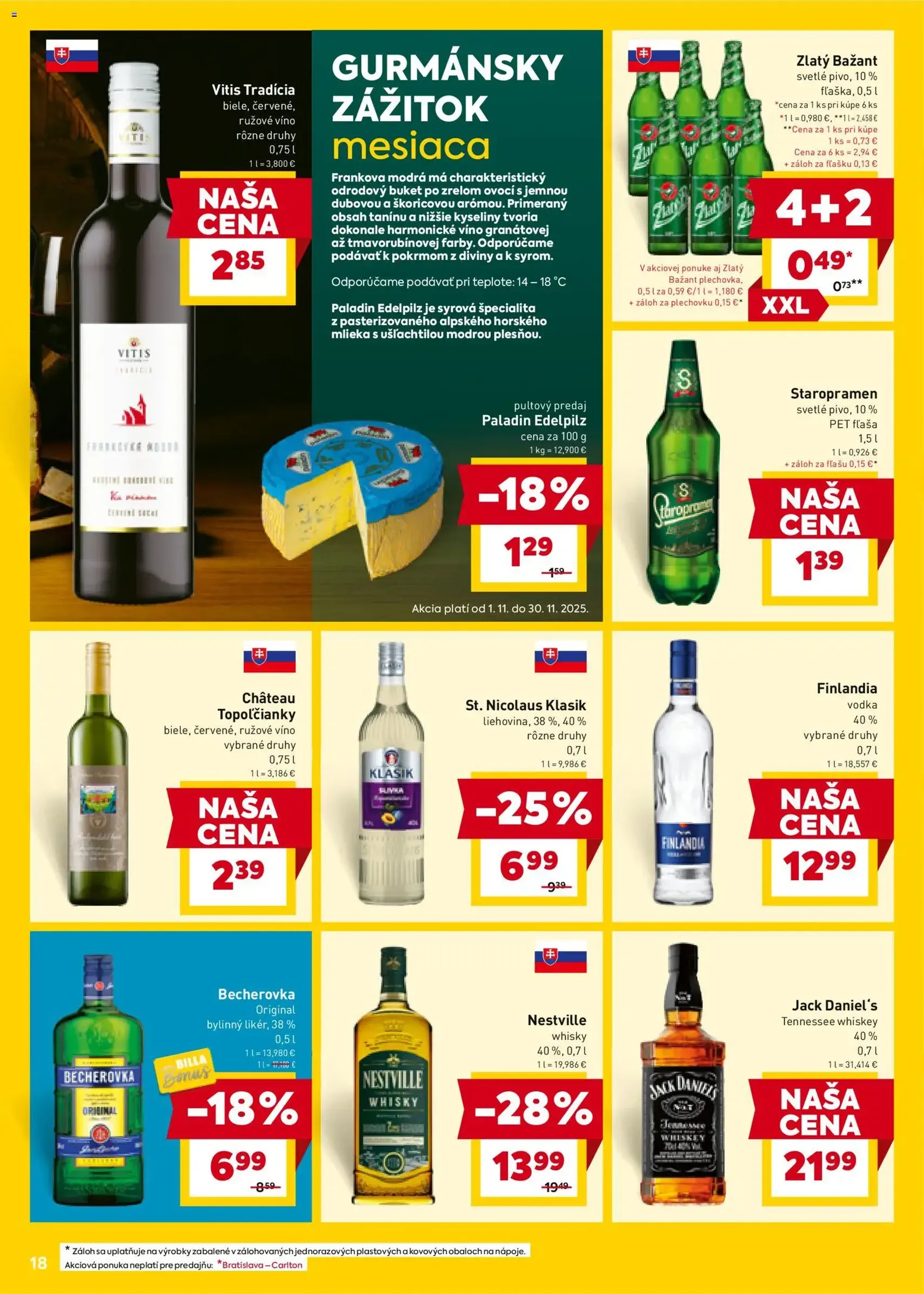 Billa leták - platný leták od 29.10.2025 strana 18 z 20 Billa leták - platný leták od 29.10.2025 strana 18 z 20