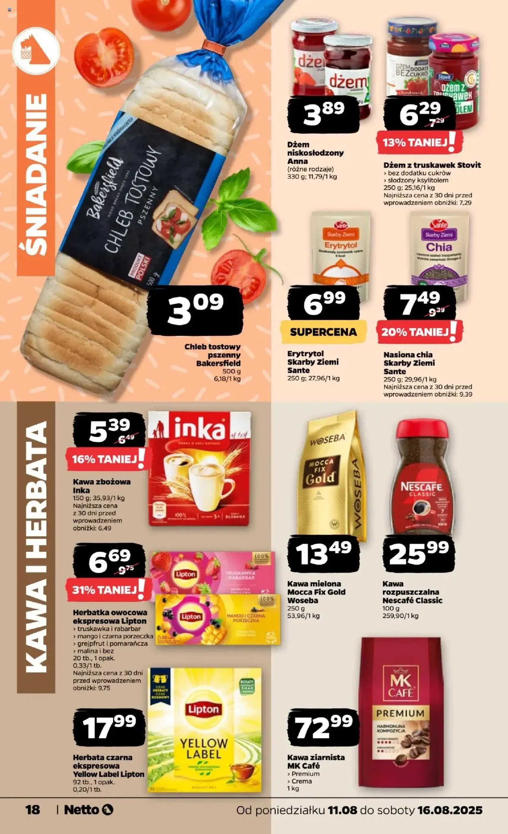 Netto gazetka - Spożywcza - ważny gazetka od 11.08.2025 strona 18 z 29 Netto gazetka - Spożywcza - ważny gazetka od 11.08.2025 strona 18 z 29
