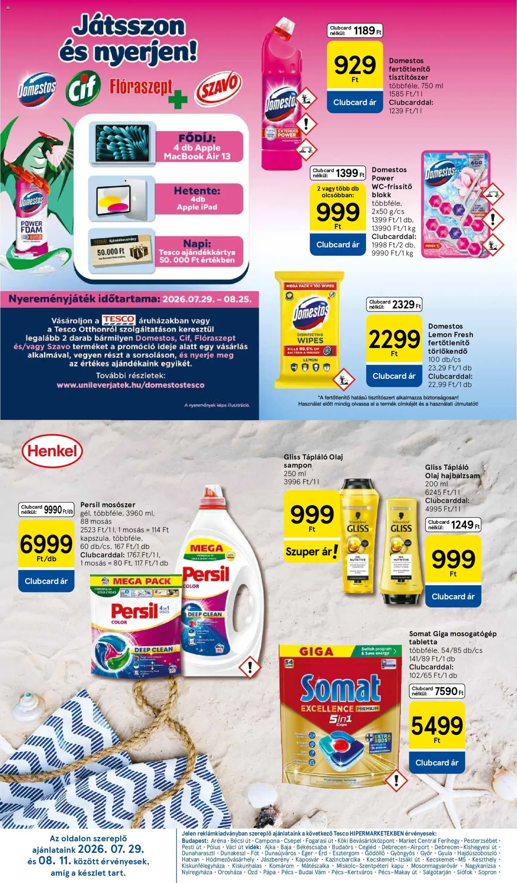 Tesco aktuális akciós újság - 2026.08.06. érvényes szórólap 28 oldal 32 oldalból
