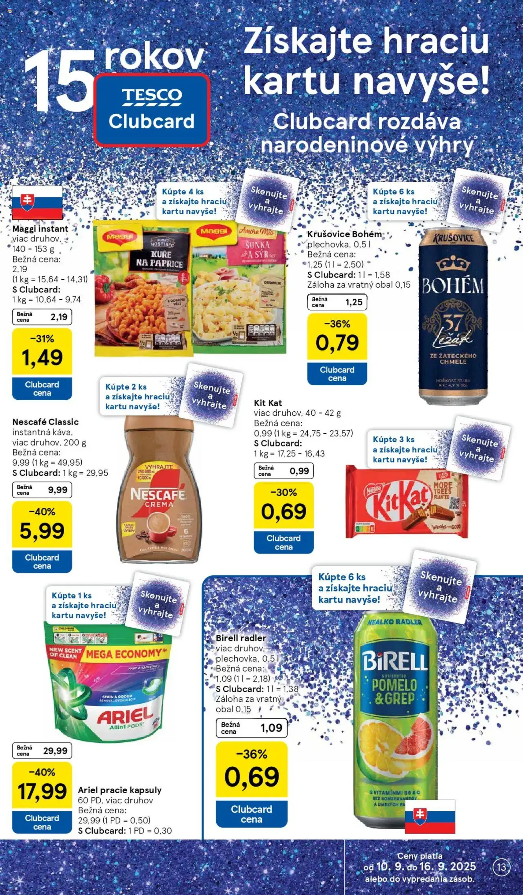 Tesco Hypermarket - leták - platný leták od 10.09.2025 strana 13 z 38 Tesco Hypermarket - leták - platný leták od 10.09.2025 strana 13 z 38