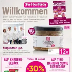 Sutterlüty Flugblatt - Prospekt Vorschau gültig ab 13.08.2026