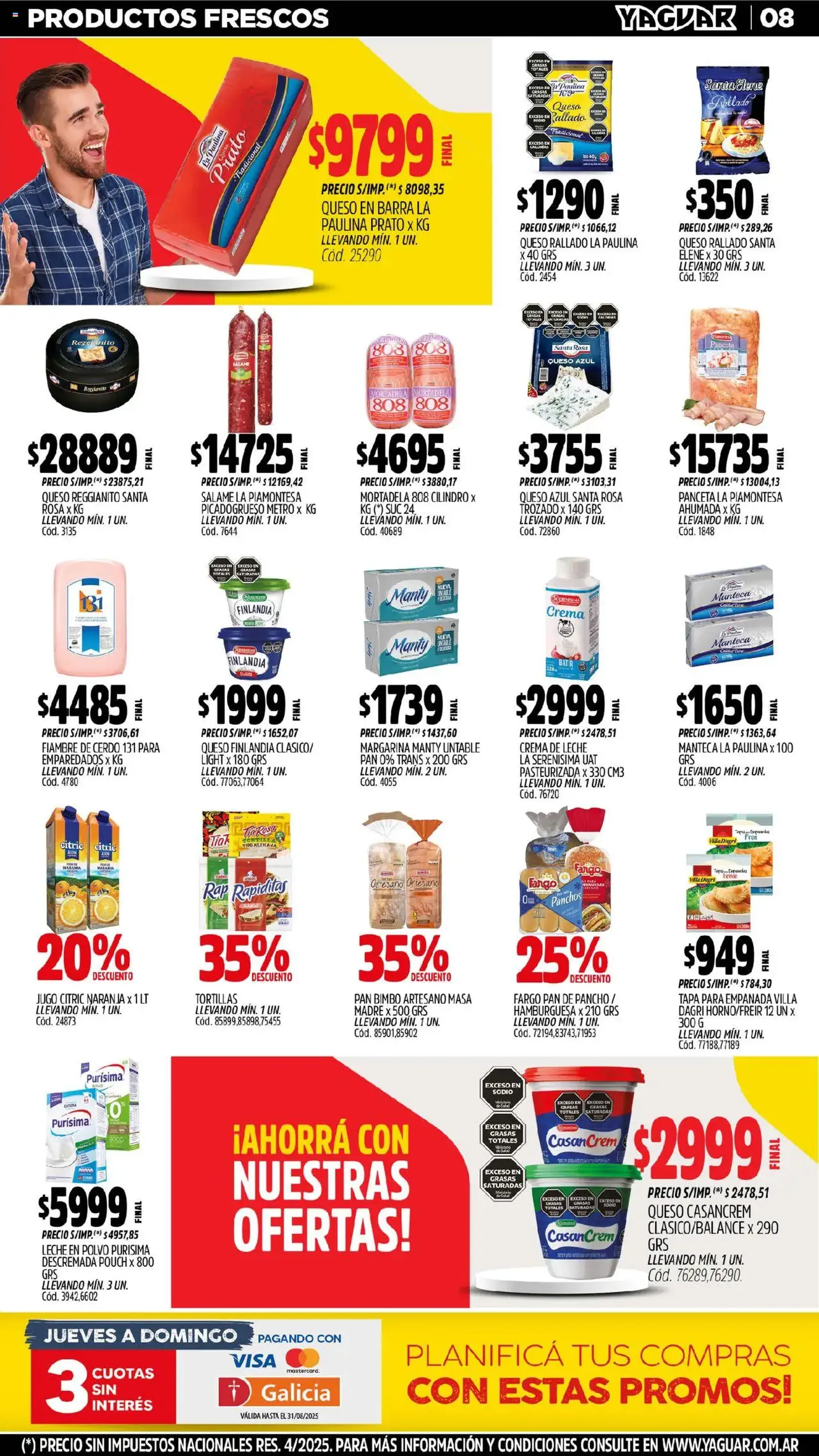 Yaguar catálogo - folleto válido desde 18/08/2025 página 8 de 31 Yaguar catálogo - folleto válido desde 18/08/2025 página 8 de 31