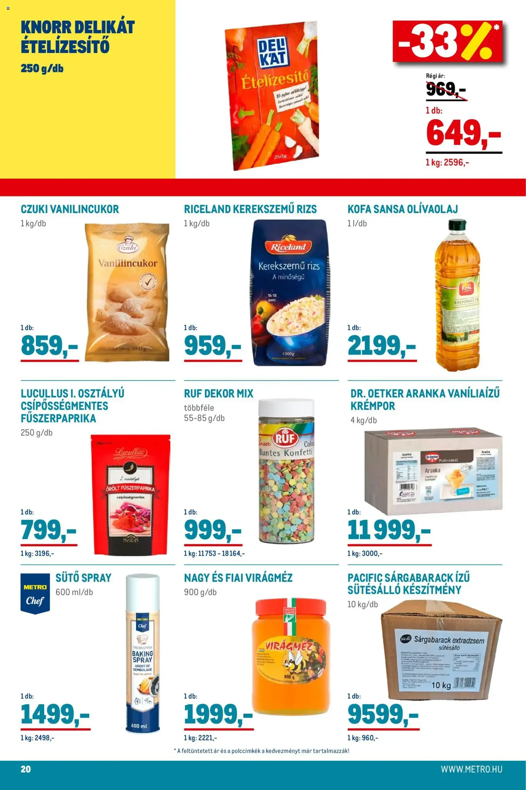 Metro - Élelmiszer és Szezonális katalógus 2025/11 - 2025.11.02. érvényes szórólap 20 oldal 33 oldalból