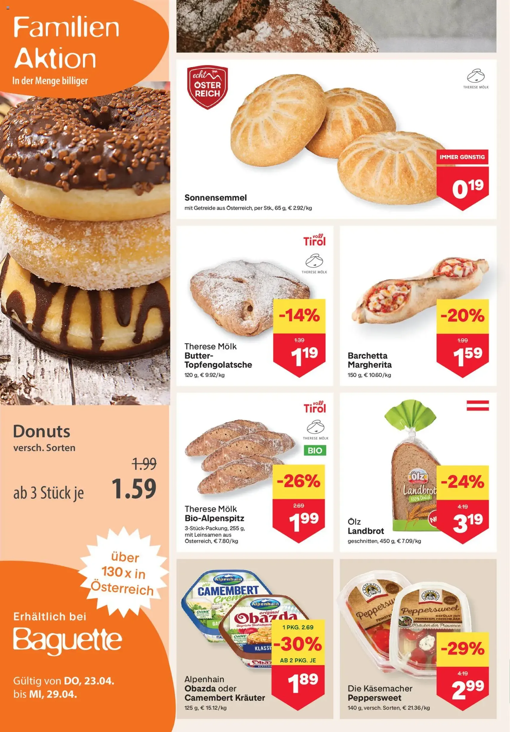 MPREIS Flugblatt - Gültiger Prospekt ab 23.04.2026, Seite 4 von insgesamt 17