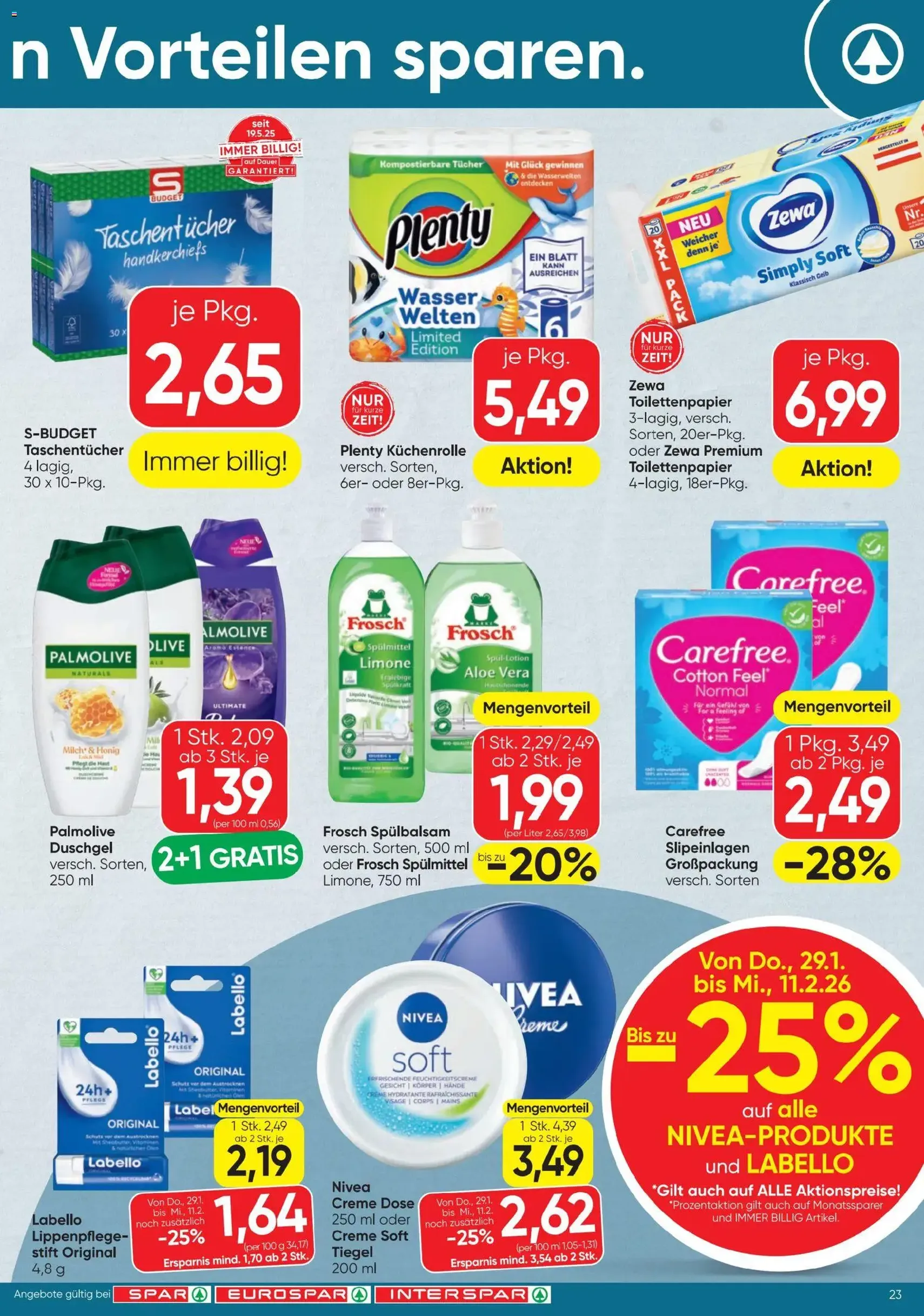 Spar Flugblatt - Gültiger Prospekt ab 29.01.2026, Seite 23 von insgesamt 24