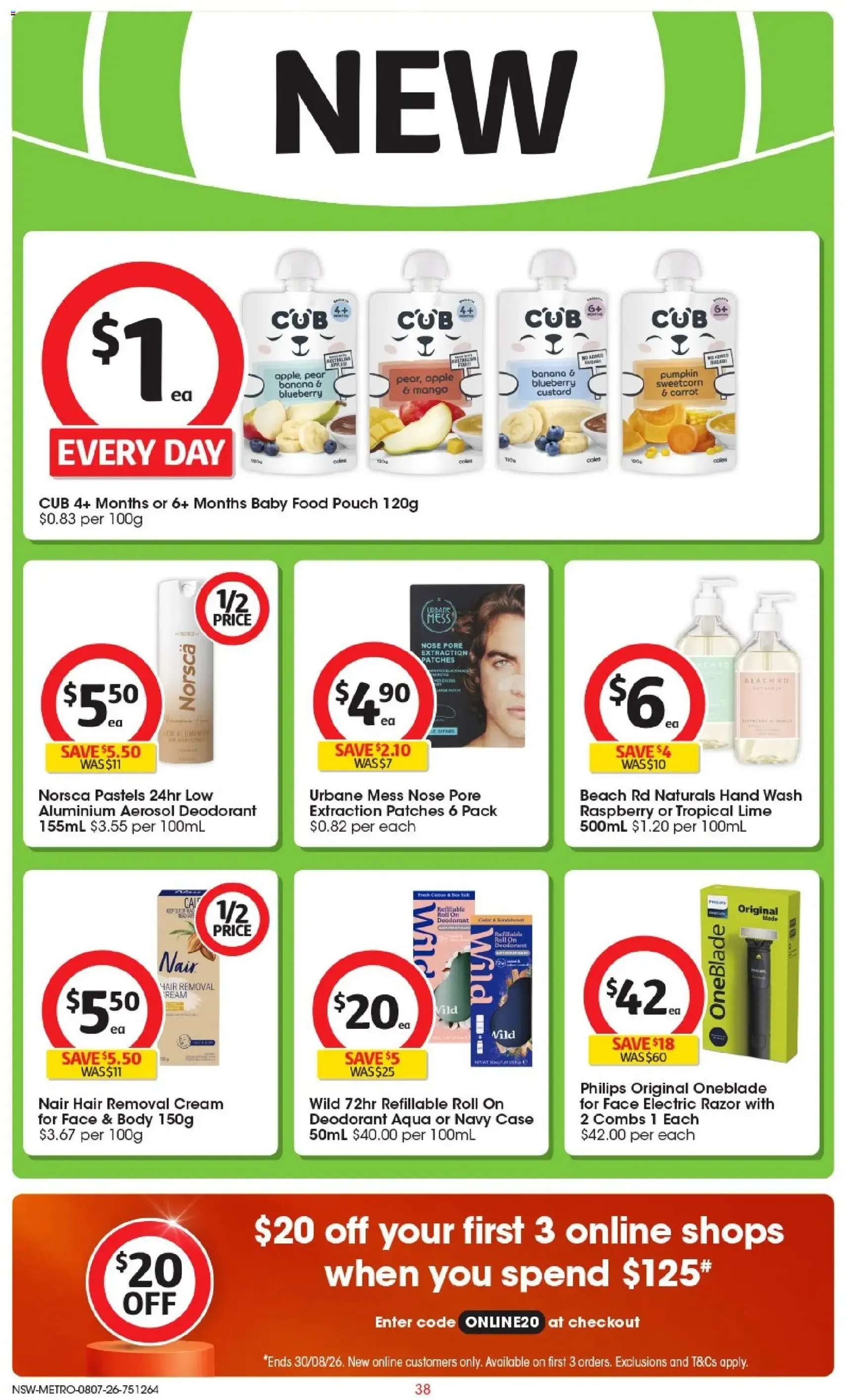 Coles catalogue - valid flyer from 08/07/2026, page 38 of 50