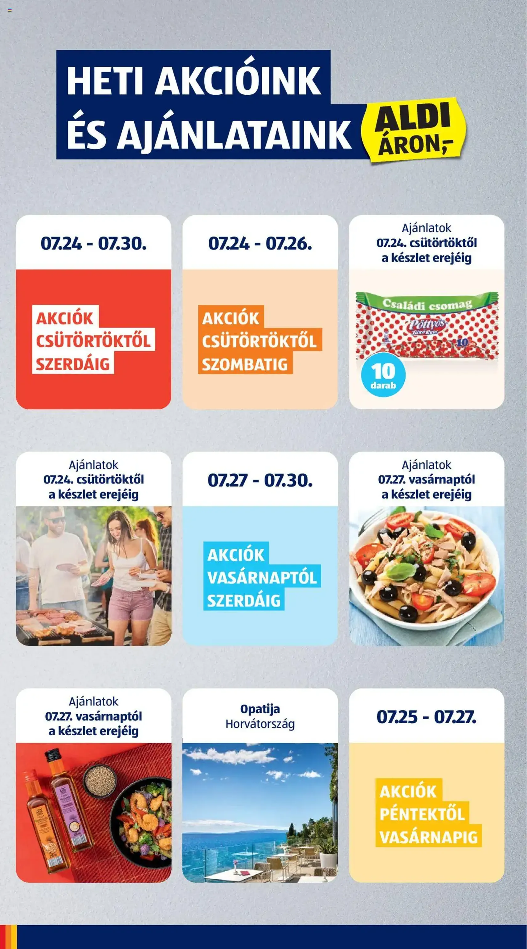 Aldi Akciós újság - 2025.07.24. érvényes szórólap 2 oldal 50 oldalból Aldi Akciós újság - 2025.07.24. érvényes szórólap 2 oldal 50 oldalból