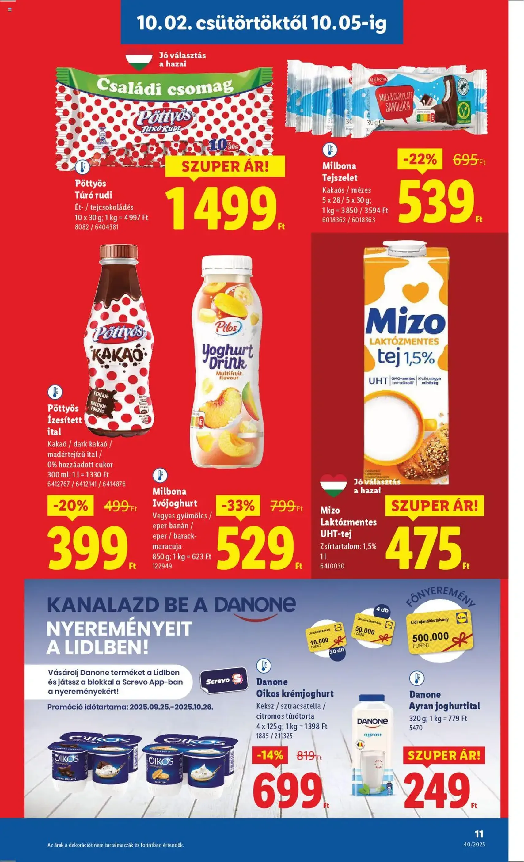 Lidl Akciós újság - 2025.10.02. érvényes szórólap 11 oldal 76 oldalból Lidl Akciós újság - 2025.10.02. érvényes szórólap 11 oldal 76 oldalból