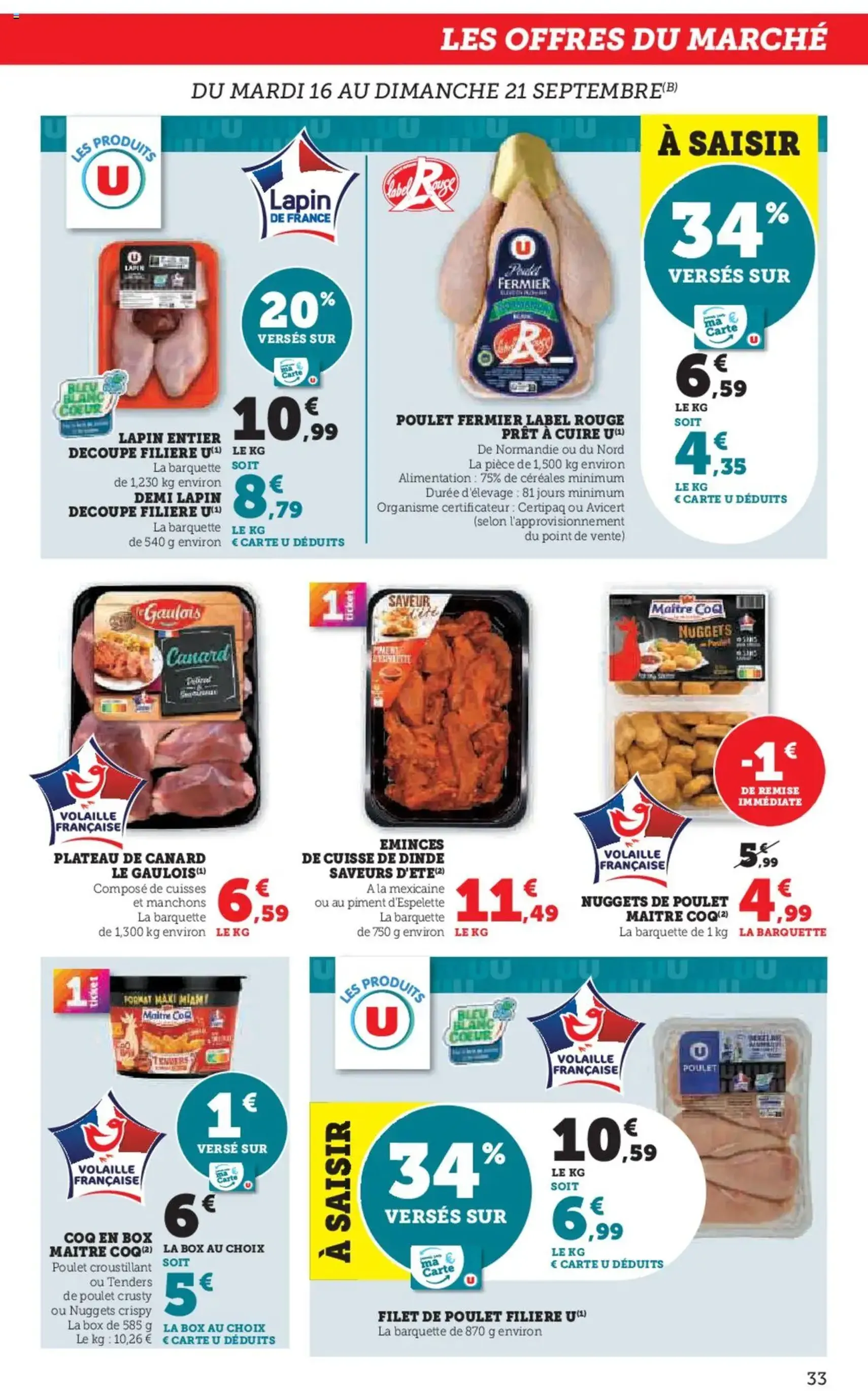 Hyper U catalogue - brochure valable à partir du 16/09/2025, page 33 sur 44 Hyper U catalogue - brochure valable à partir du 16/09/2025, page 33 sur 44
