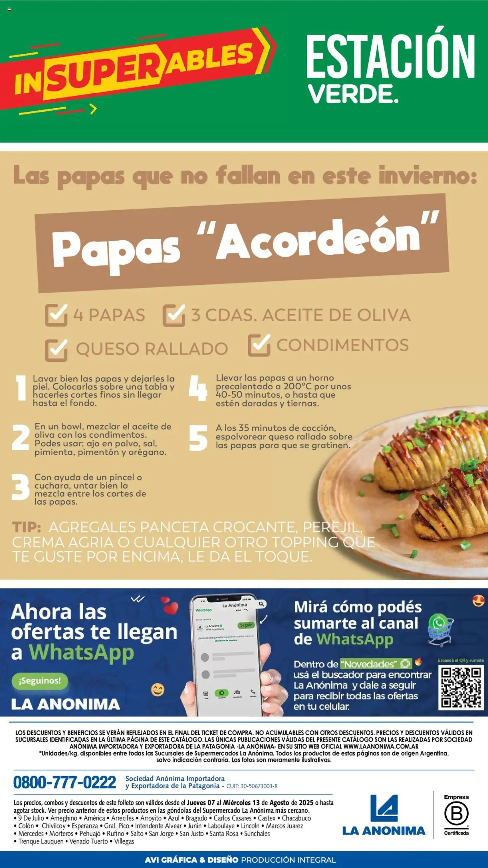 La Anonima catálogo - folleto válido desde 07/08/2025 página 8 de 8