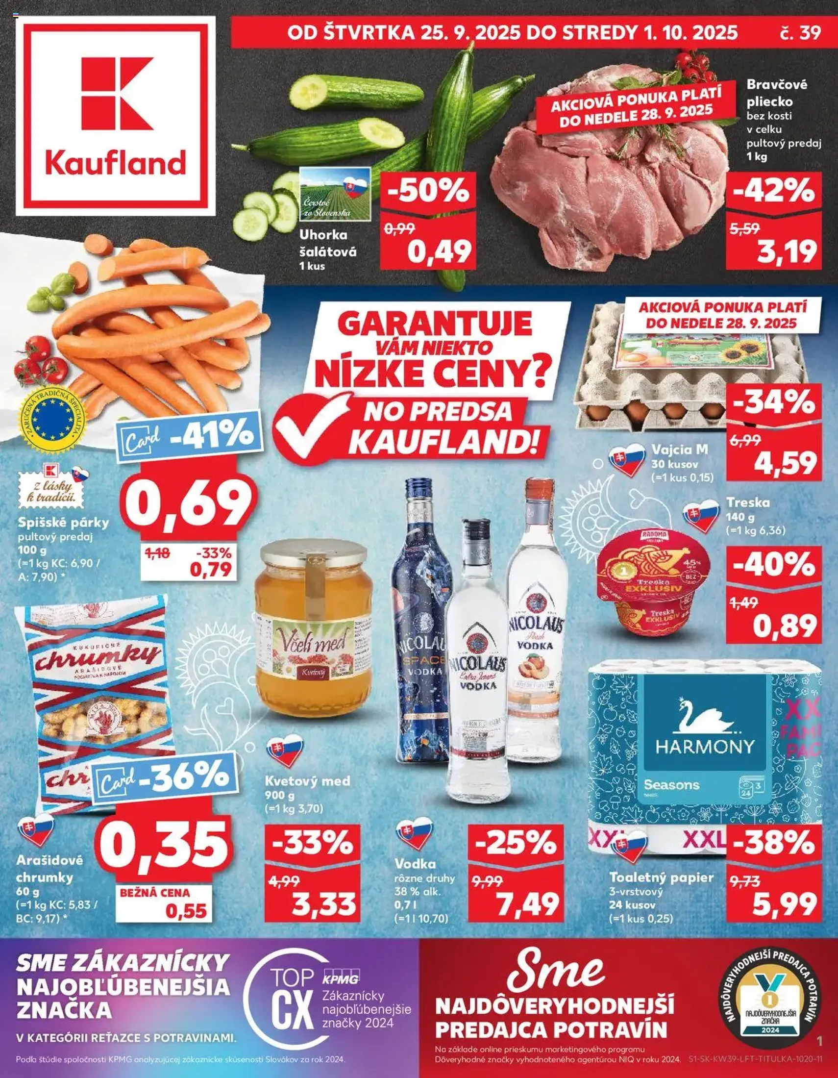 Kaufland Bratislava-Avion - platný leták od 25.09.2025 strana 1 z 78