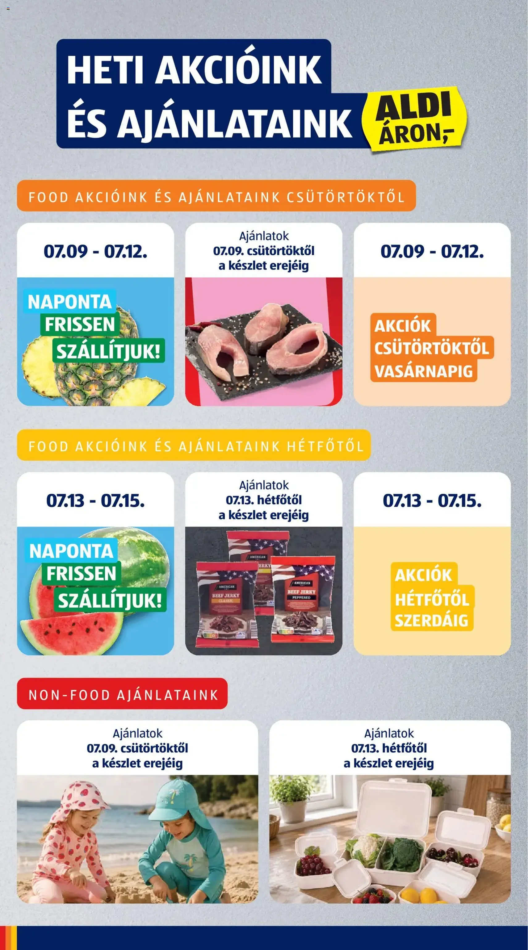 Aldi akciós újság - 2026.07.09. érvényes szórólap 6 oldal 56 oldalból