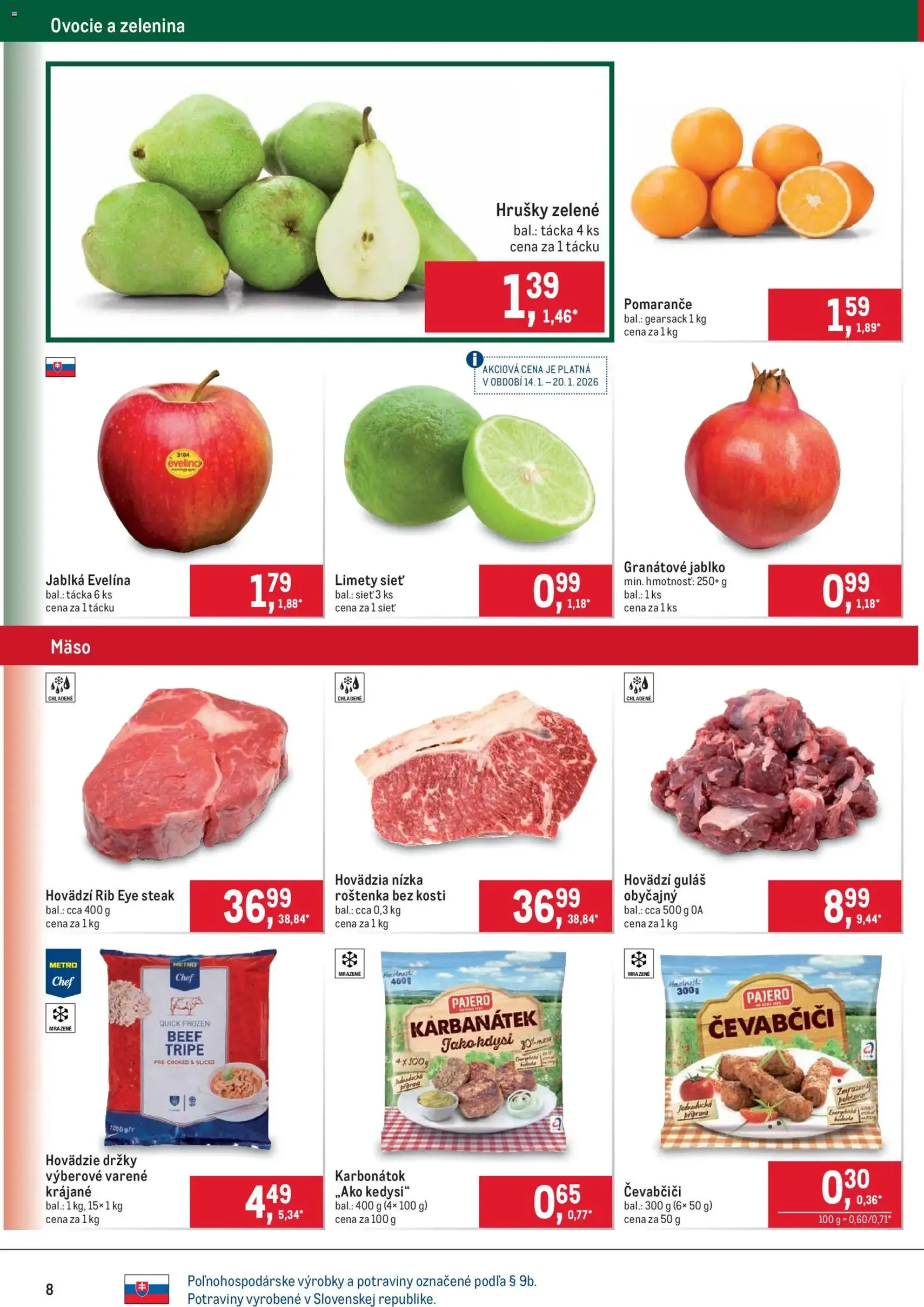Metro Maloobchod - platný leták od 14.01.2026 strana 8 z 40