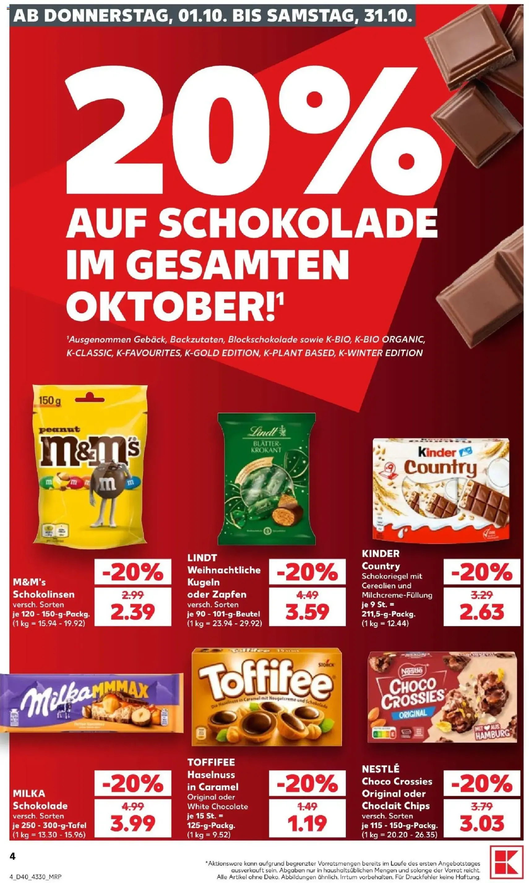 Kaufland Prospekt - Gültiger Prospekt ab 01.10.2026, Seite 8 von insgesamt 70