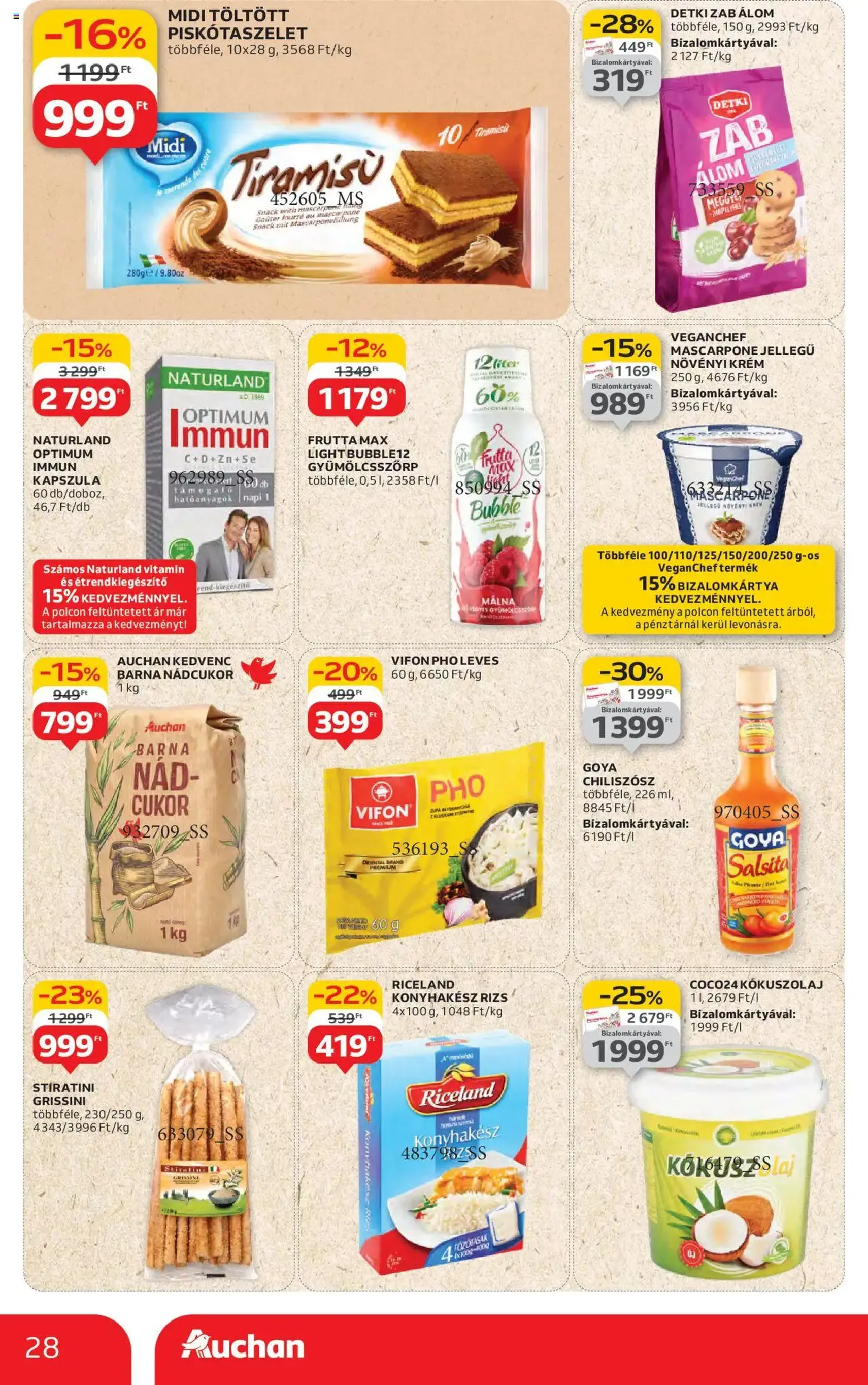 Auchan Akciós újság - 2025.08.14. érvényes szórólap 28 oldal 54 oldalból Auchan Akciós újság - 2025.08.14. érvényes szórólap 28 oldal 54 oldalból